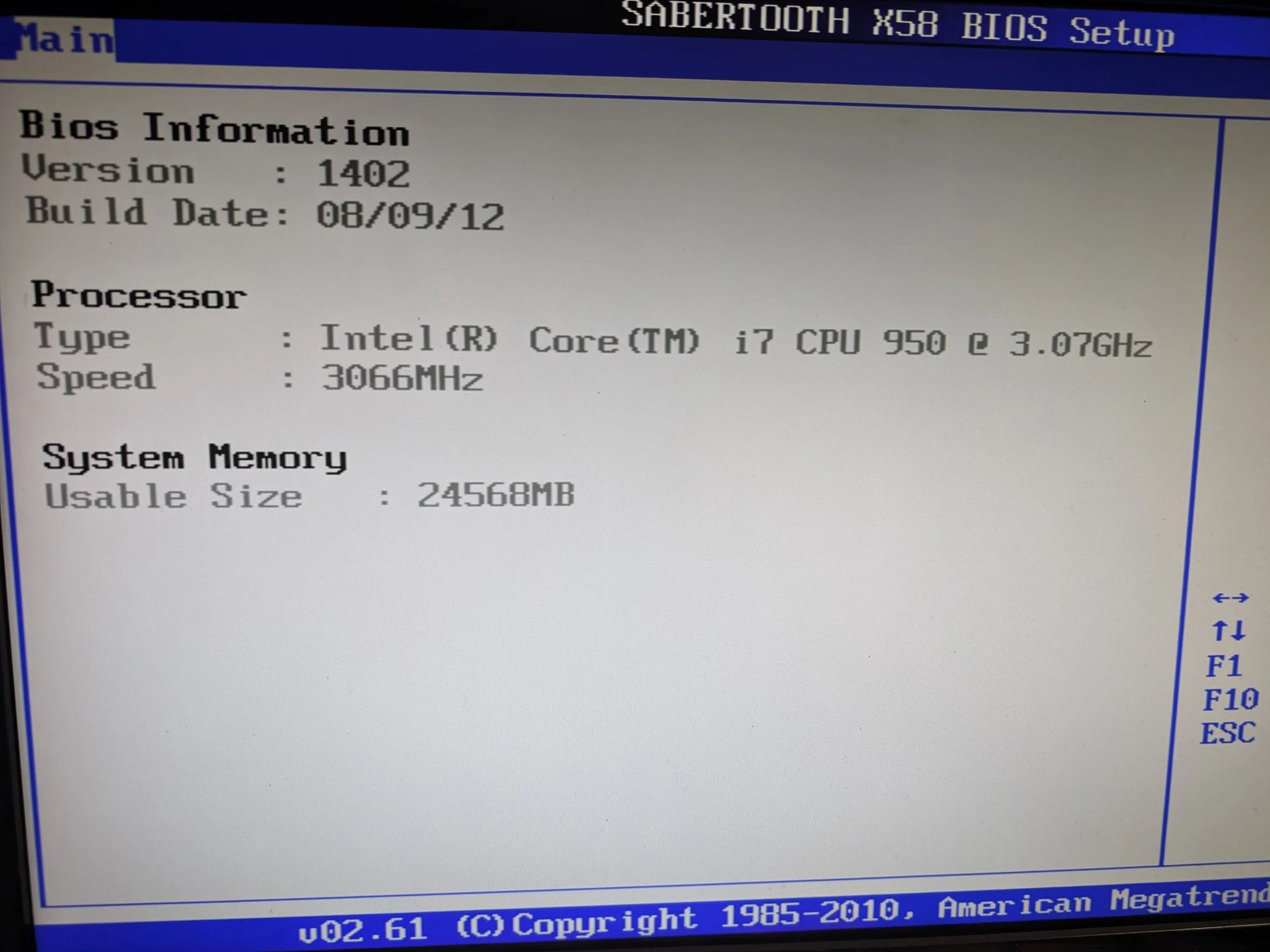 Asus X58 Sabertooth / i7 950 / 24GB DDR3 / Stock Cooler