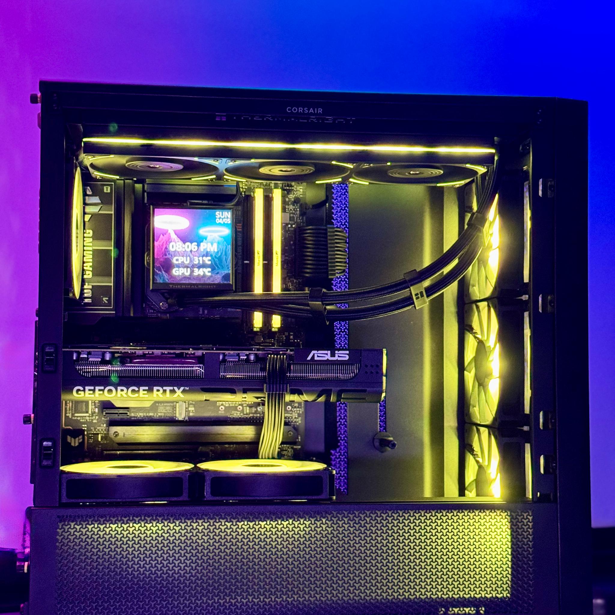 Nightfall Prime  🌑 ✨ 9850X3D | ASUS PRIME 5080 | 32GB DDR5 RAM 6000 CL28 | 2TB SAMSUNG 990 PRO SSD