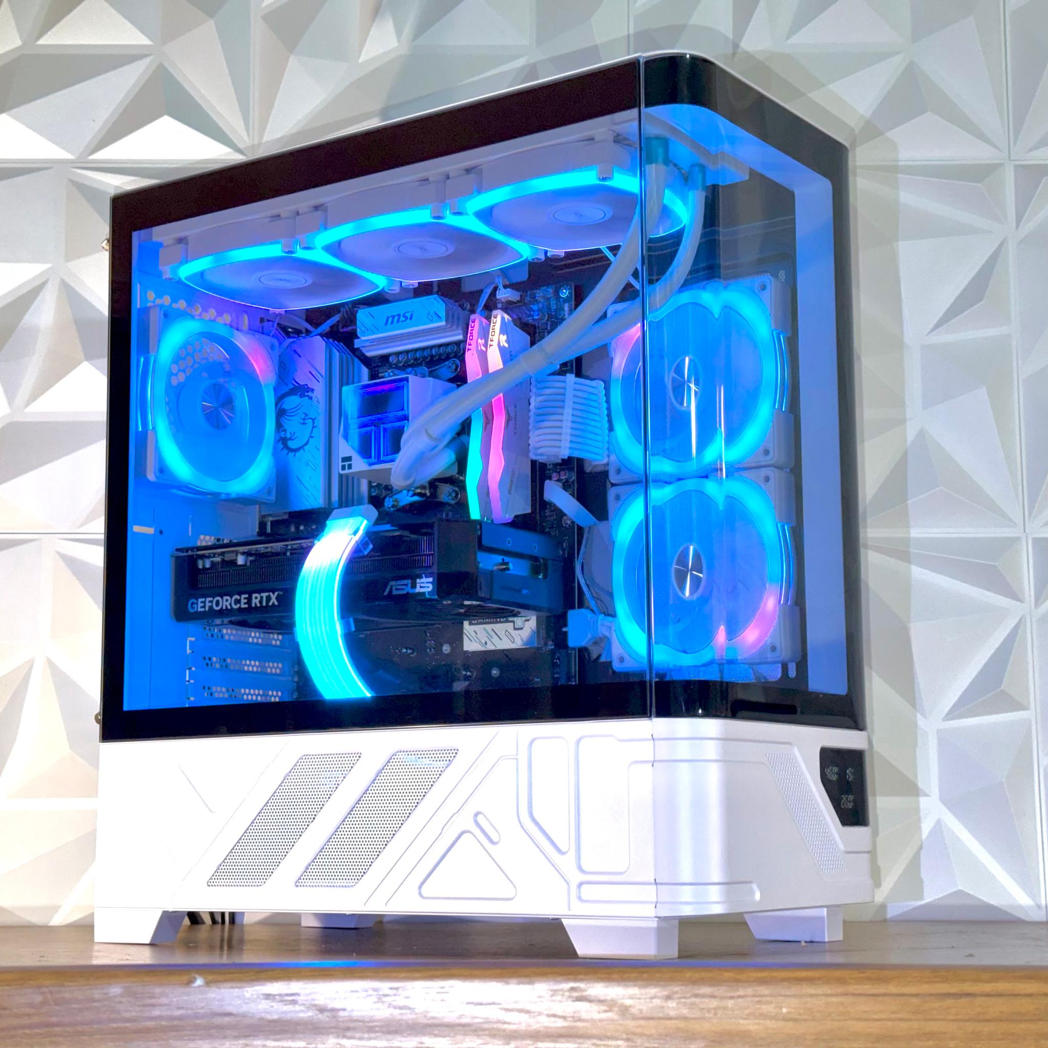 ❄️Ryzen 7600X3D + 9070XT/RTX 5070 |32GB DDR5| 1TB SSD | Windows 11 Pro ❄️ “AURORA CUBE” LCD PC