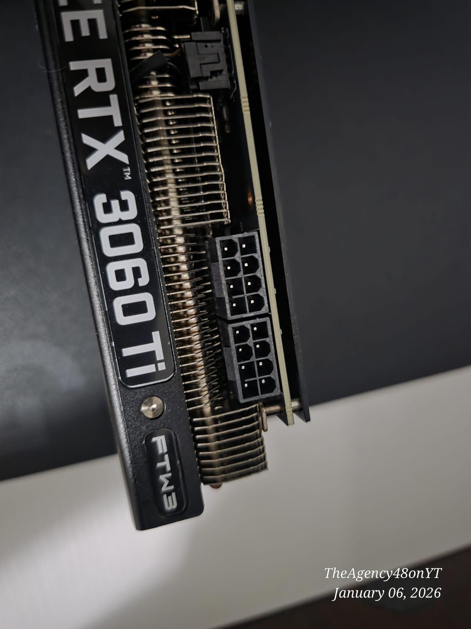 EVGA FTW3 ULTRA 3060 TI USED ONLY IN A GAMING PC