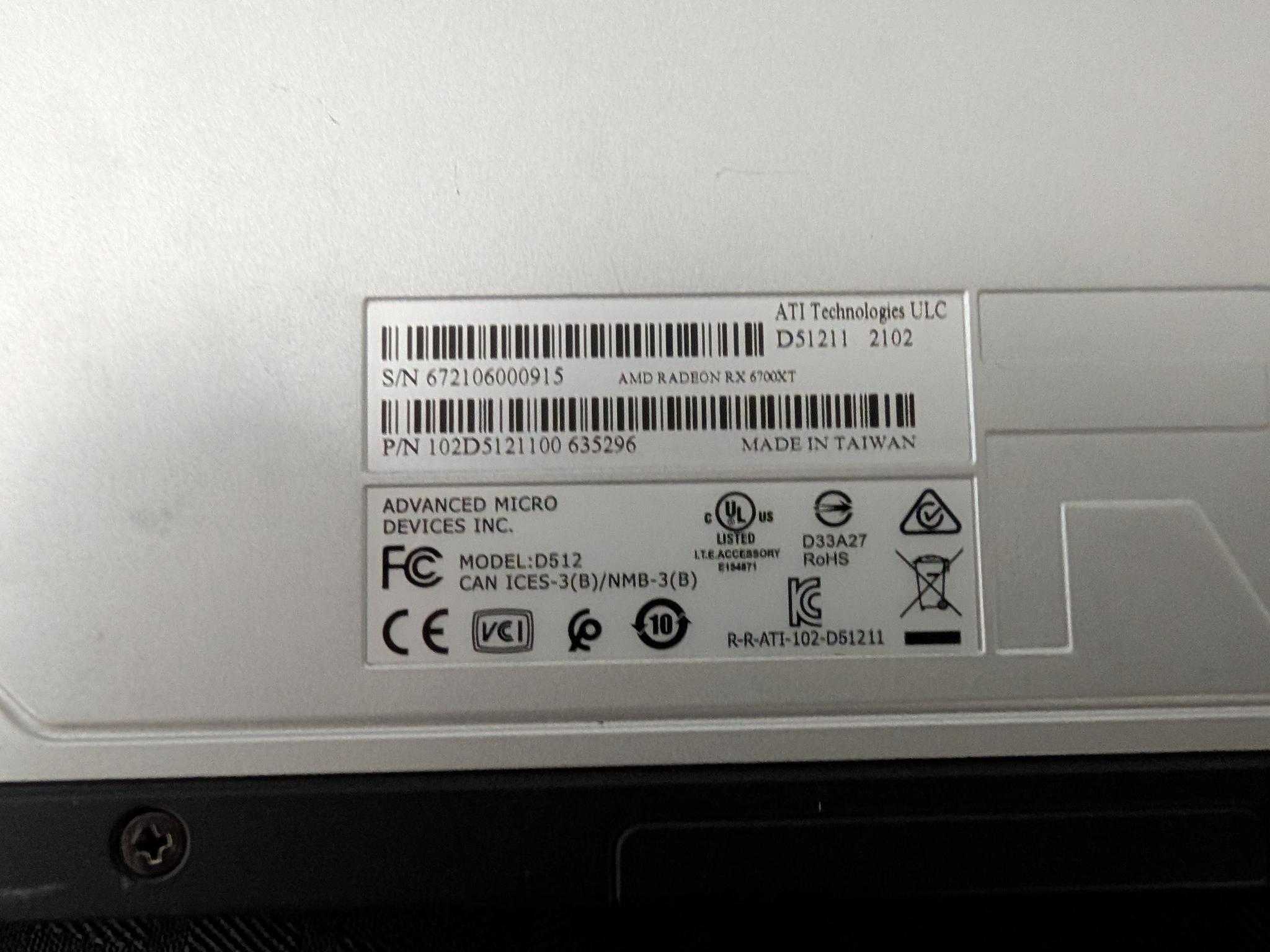 AMD Radeon RX 6700 XT Reference GPU