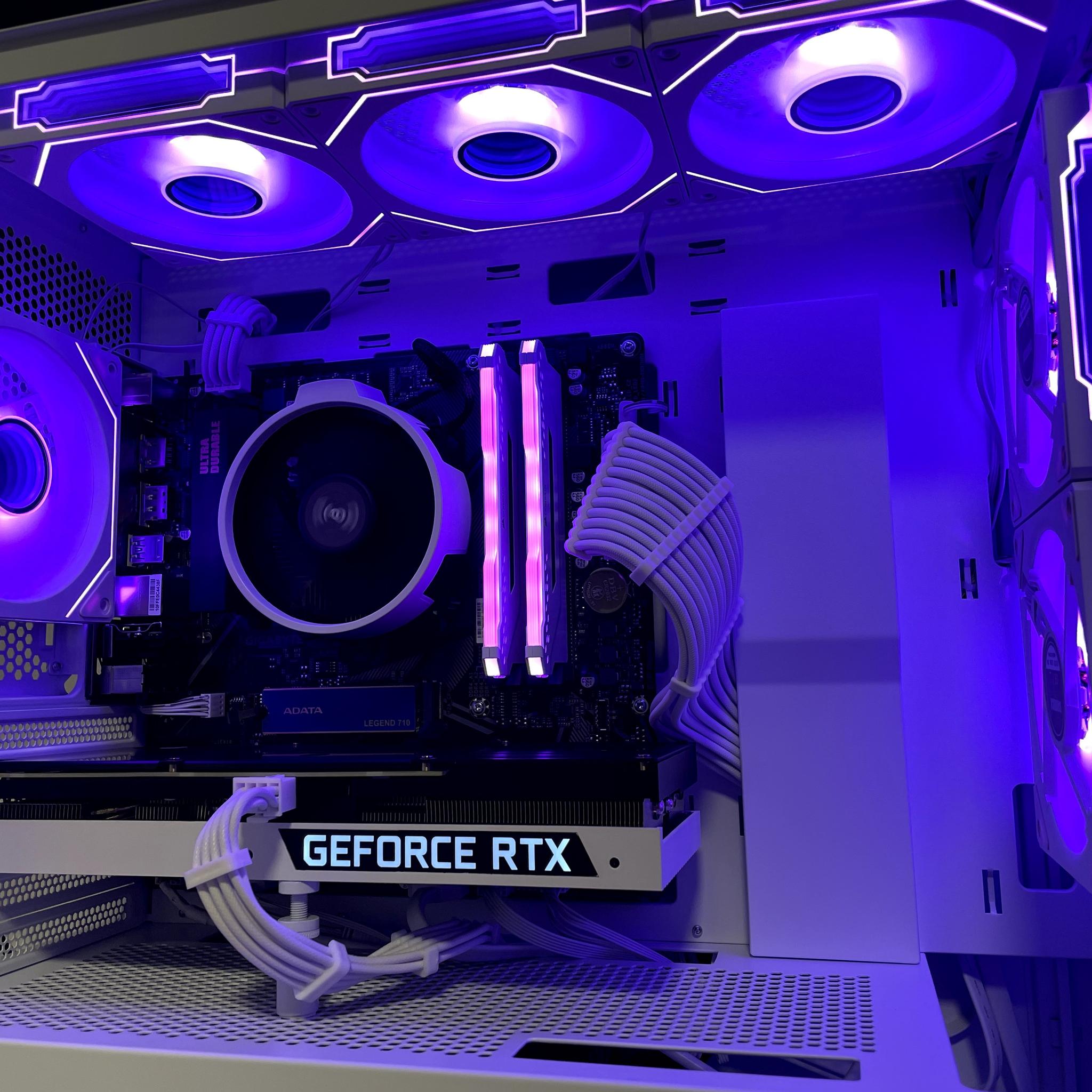 White RTX 3070 Gaming PC (Ryzen 5 5600X | 16GB RAM | 512GB RAM | WiFi + BT)