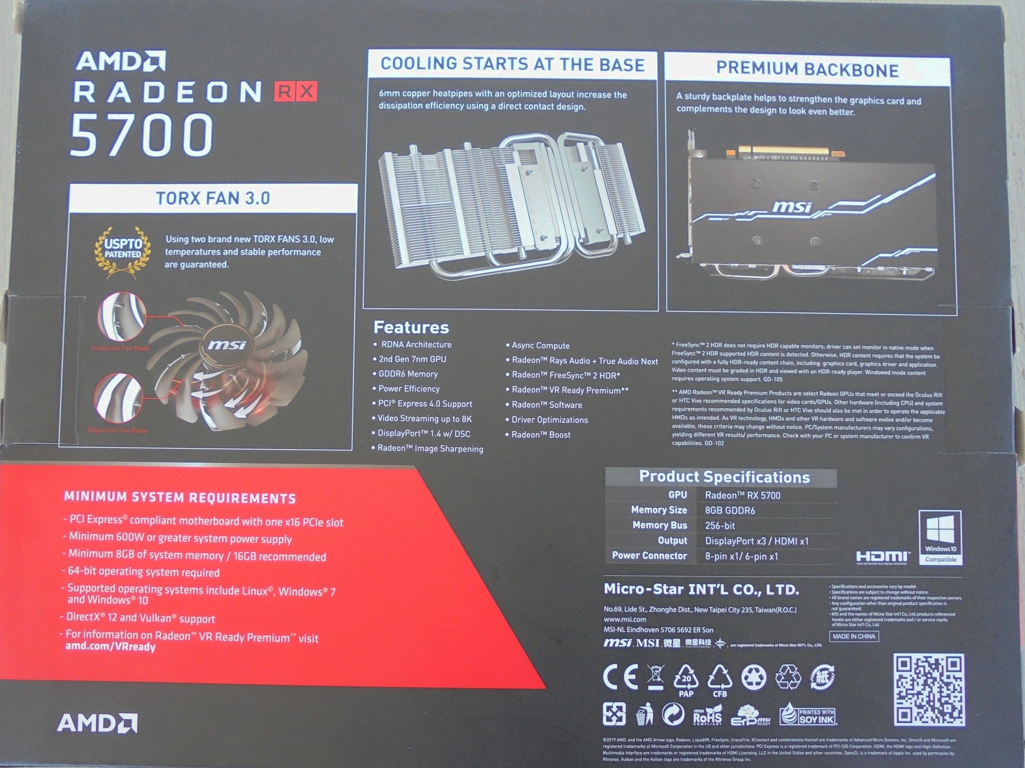 MSI AMD Radeon RX 5700 Mech OC GP Edition 8GB