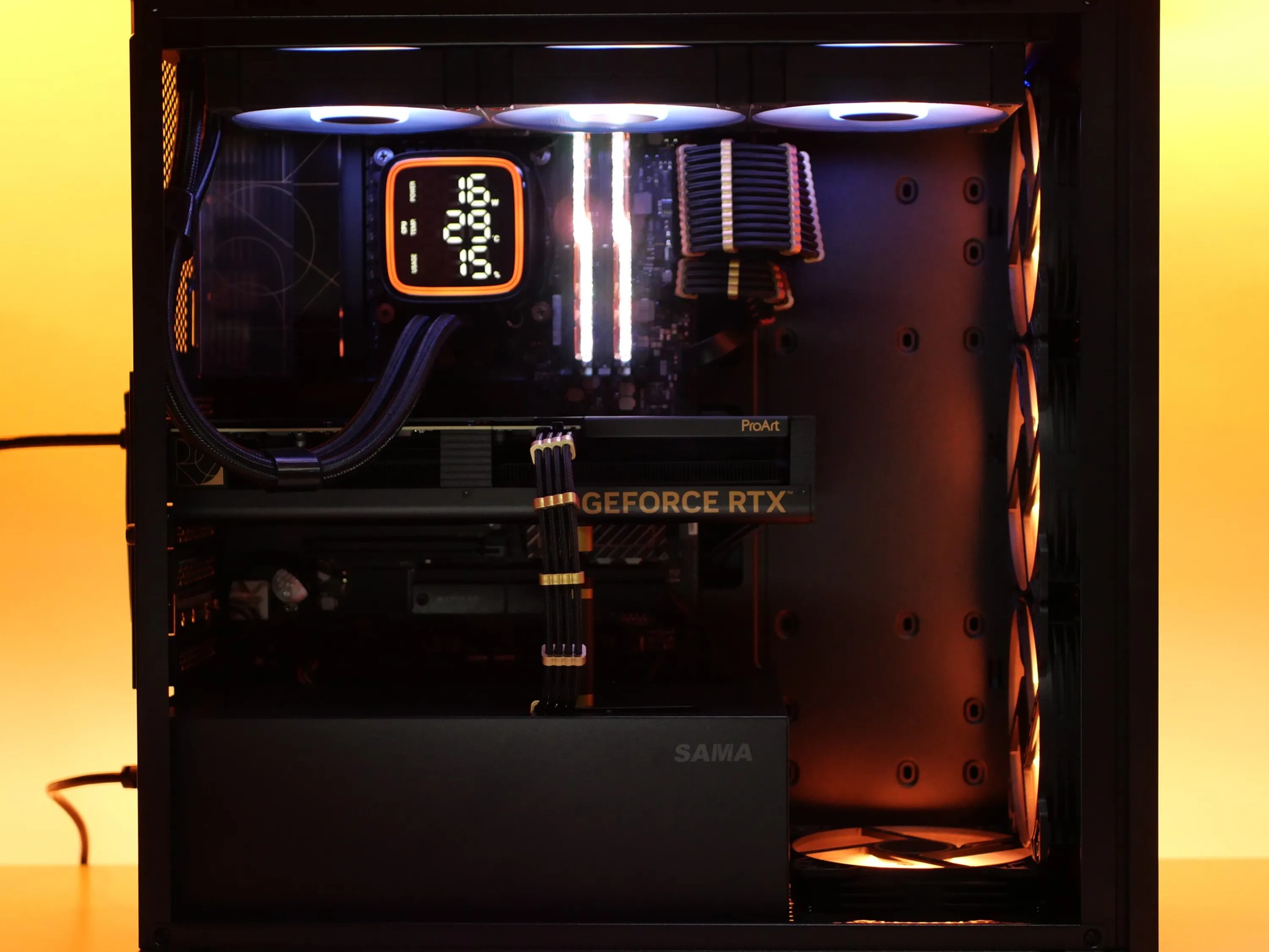 Gold Wood? 🪙|🪵 RTX 4070, I5 13500 (14-core), 32gb RAM, 2TB NVME, Liquid cooled PC