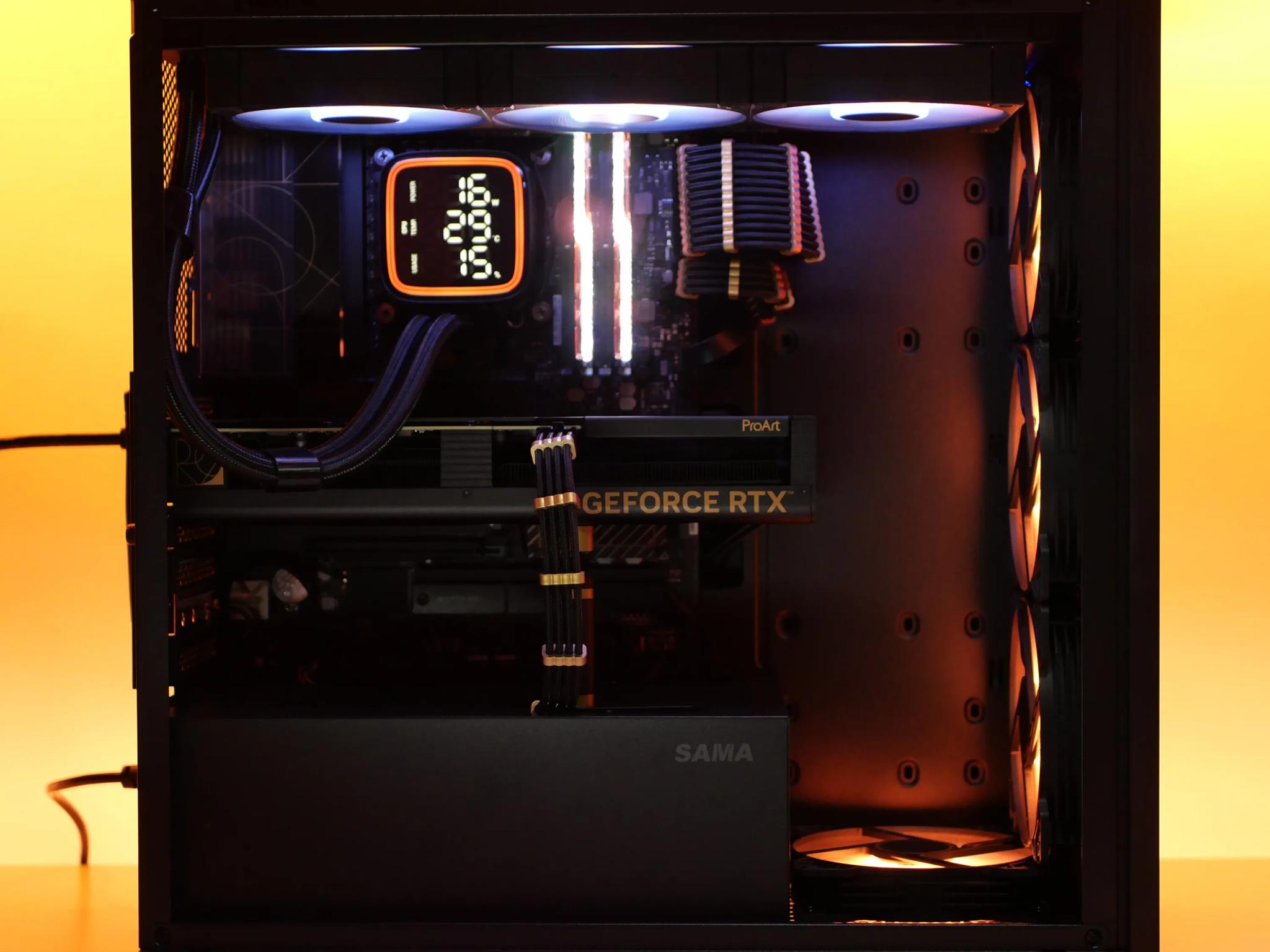 Gold Wood? 🪙|🪵 RTX 4070, I5 13500 (14-core), 32gb RAM, 2TB NVME, Liquid cooled PC