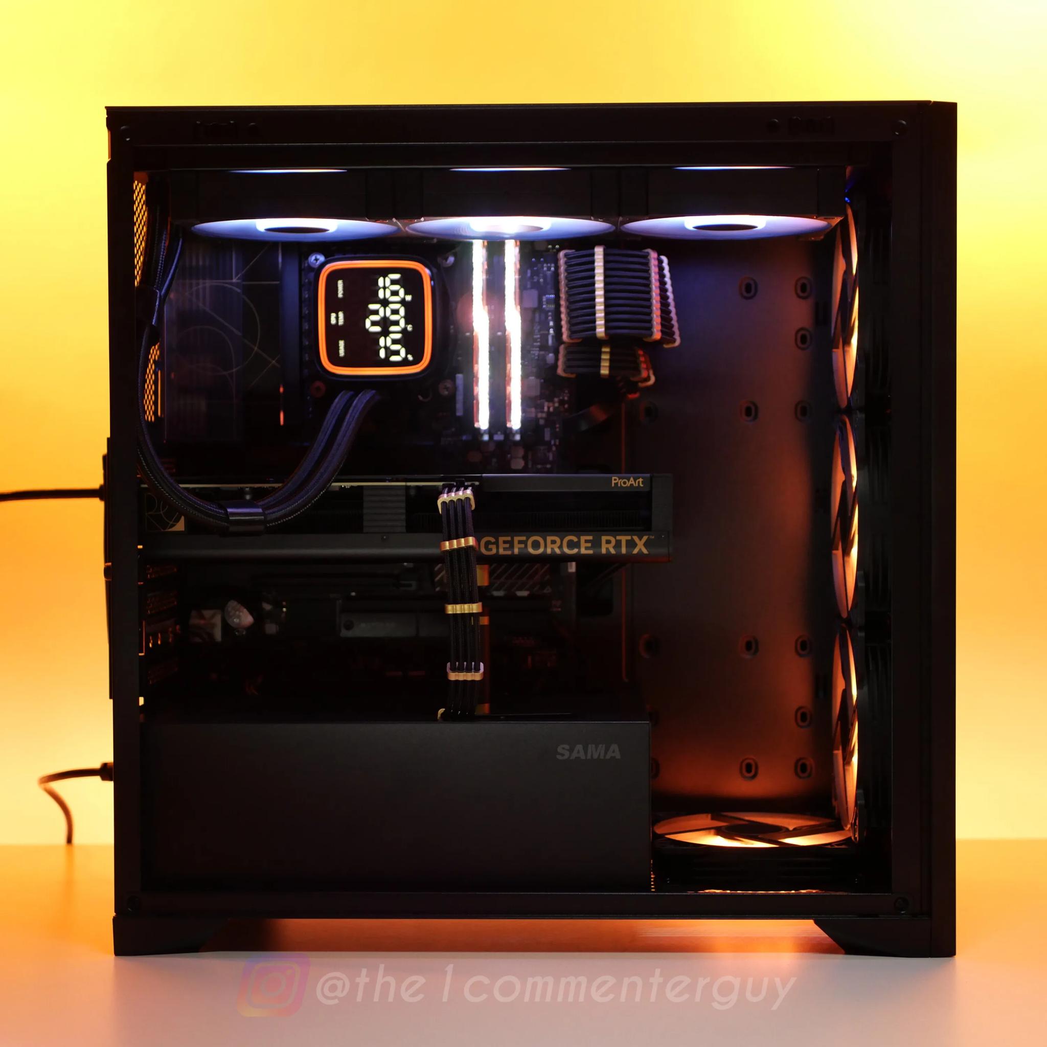 Gold Wood? 🪙|🪵 RTX 4070, I5 13500 (14-core), 32gb RAM, 2TB NVME, Liquid cooled PC