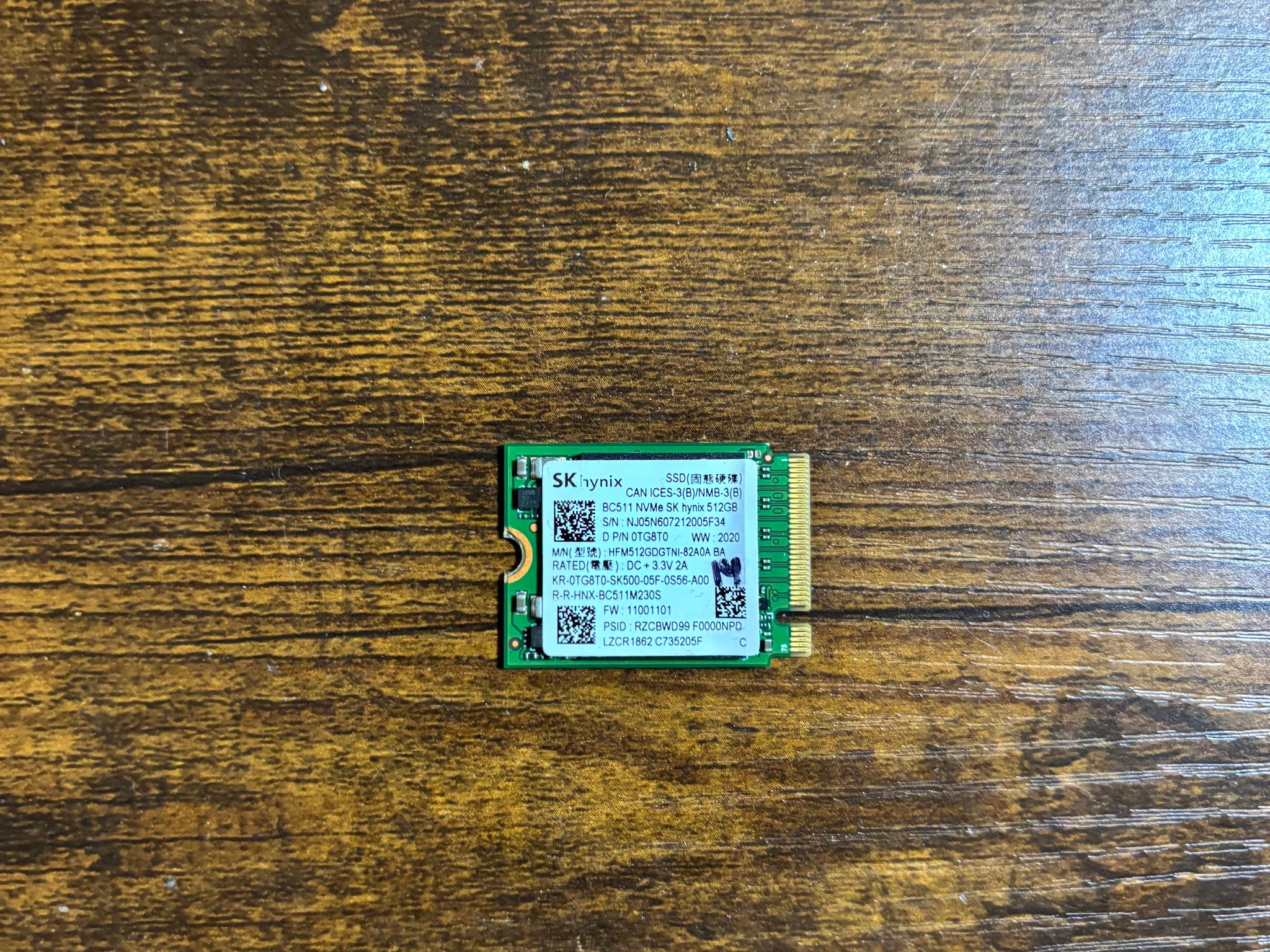 Sk Hynix 512gb Nvme Ssd