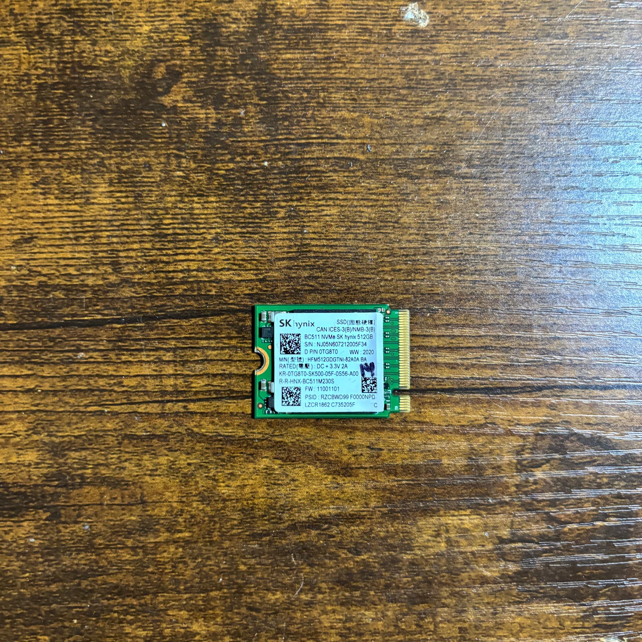 Sk Hynix 512gb Nvme Ssd