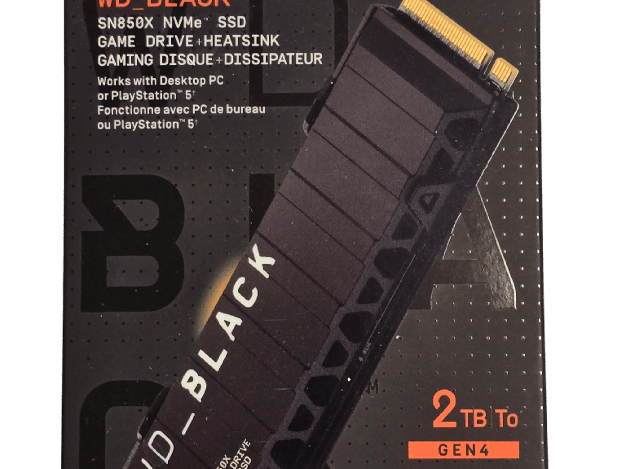 2TB WD Black SN850X NVMe 2TB SSD w/Heatsink for PS5 or PC