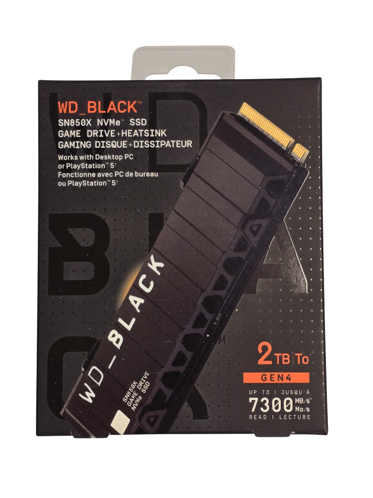 2TB WD Black SN850X NVMe 2TB SSD w/Heatsink for PS5 or PC