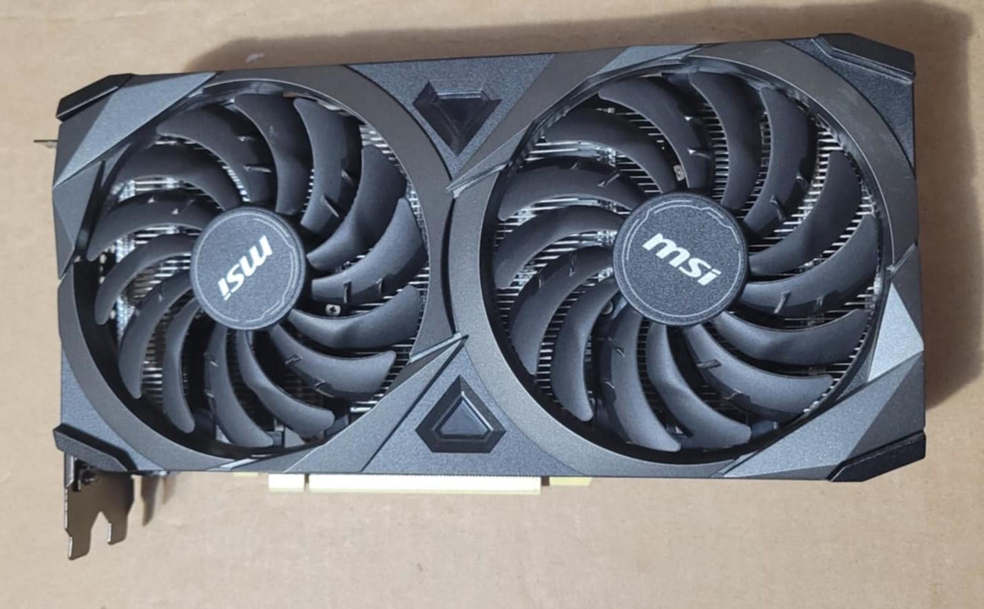 3070 MSI Ventus 2X 8GB GPU 2 fan