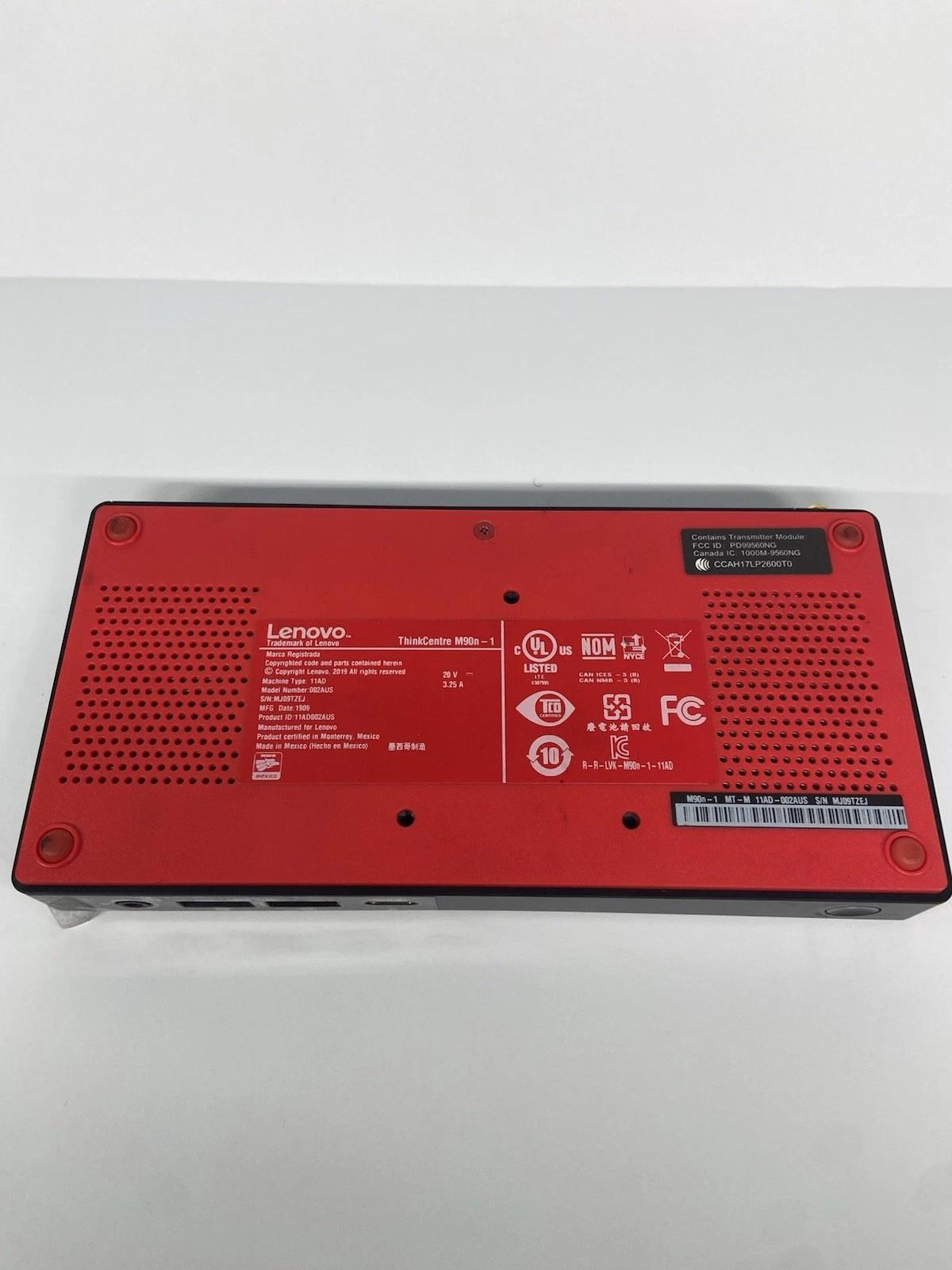 Lenovo ThinkCentre M90n-1 Nano PC i5-8265U 1.60GHz 8GB RAM No AC/HDD