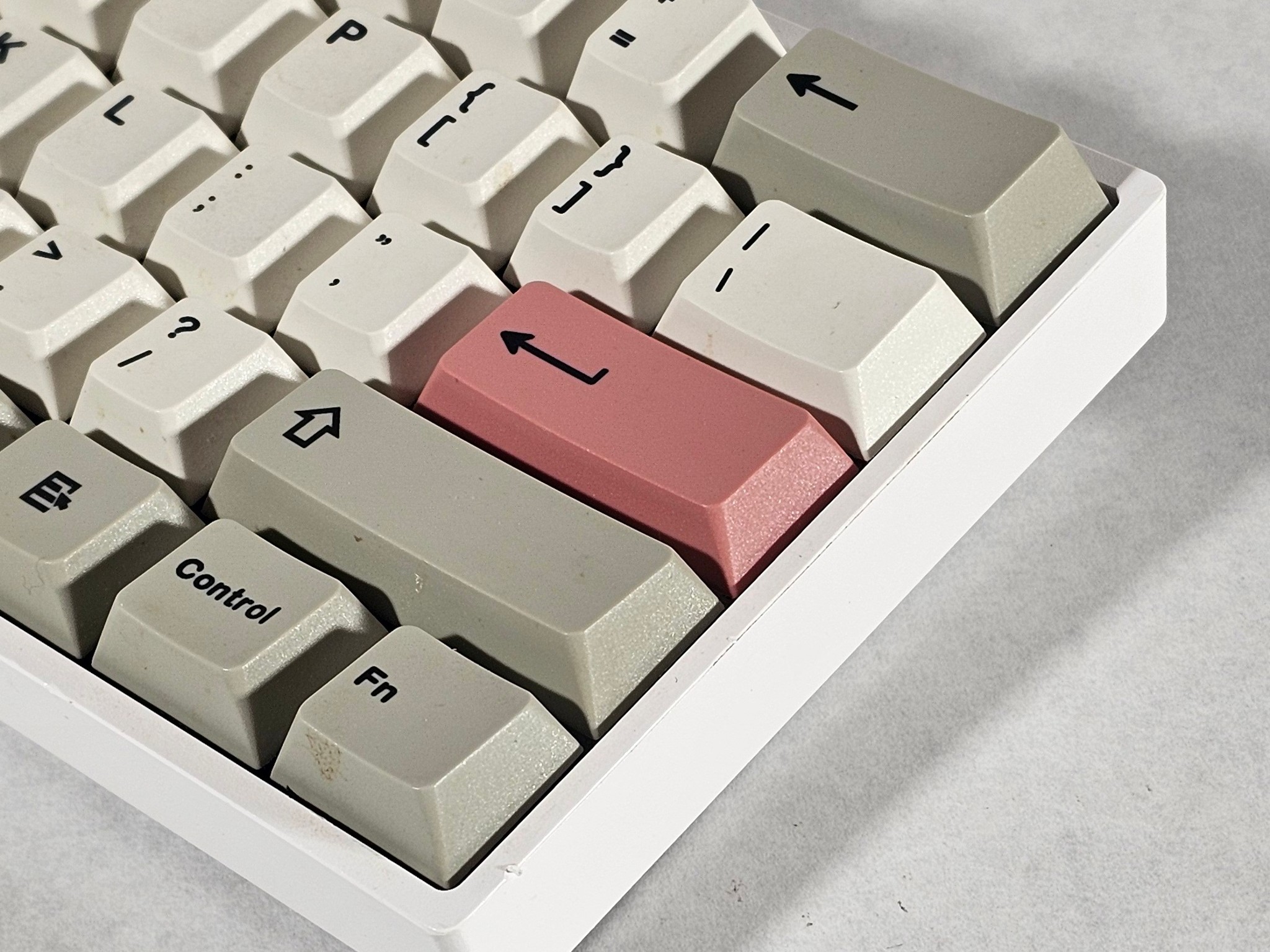 Pink White and Gray Mechanical Wireless Keyboard