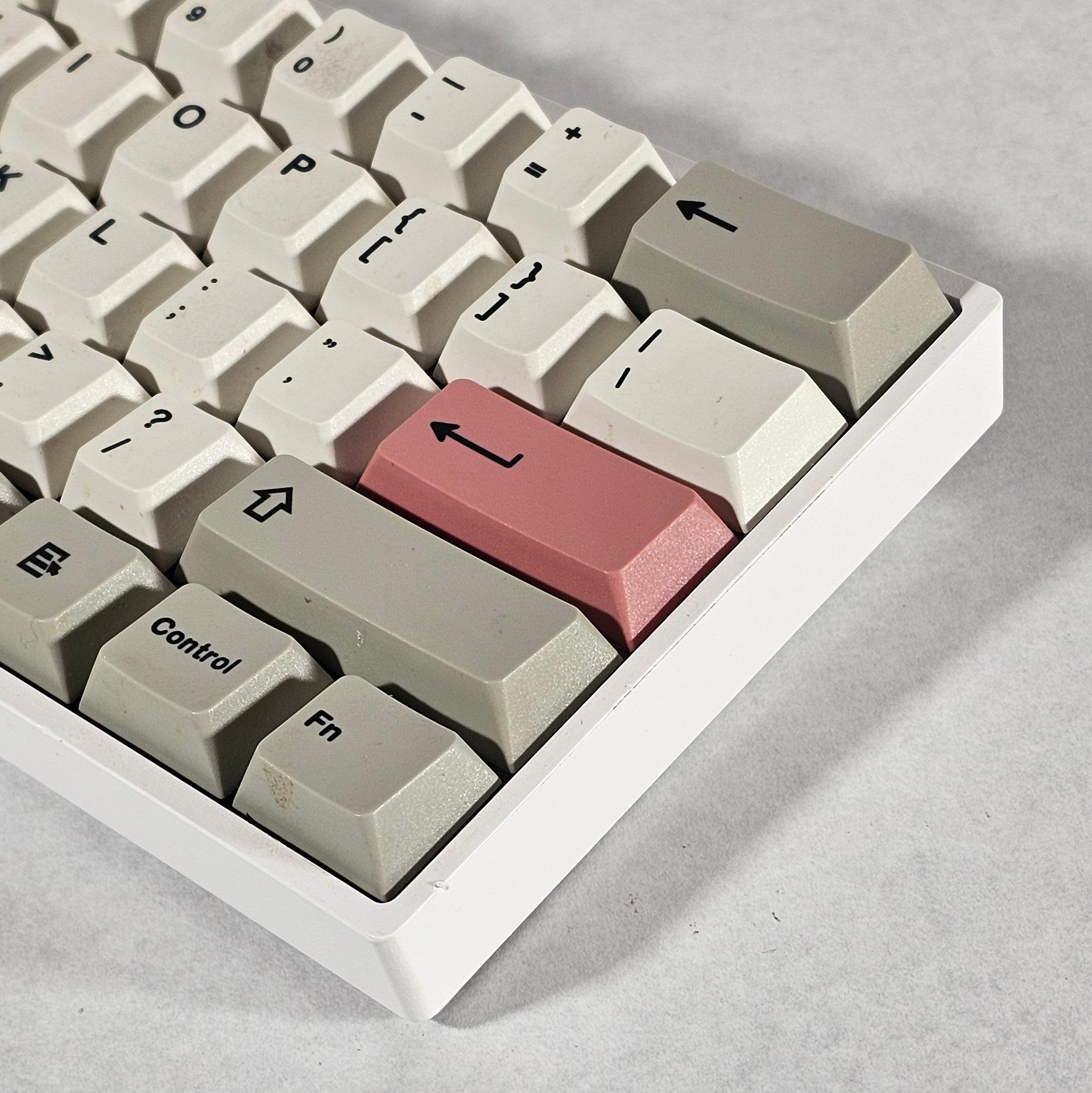 Pink White and Gray Mechanical Wireless Keyboard