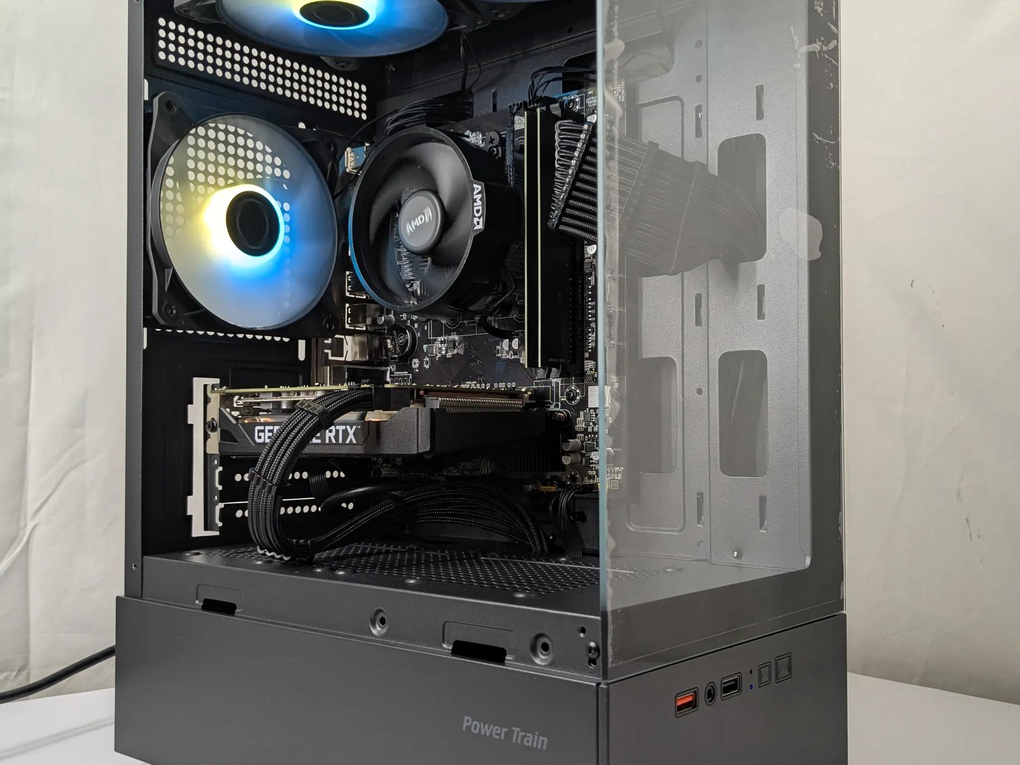 All Black Gaming PC – Ryzen 5 + RTX 2060 – 16GB RAM – 500GB NVMe