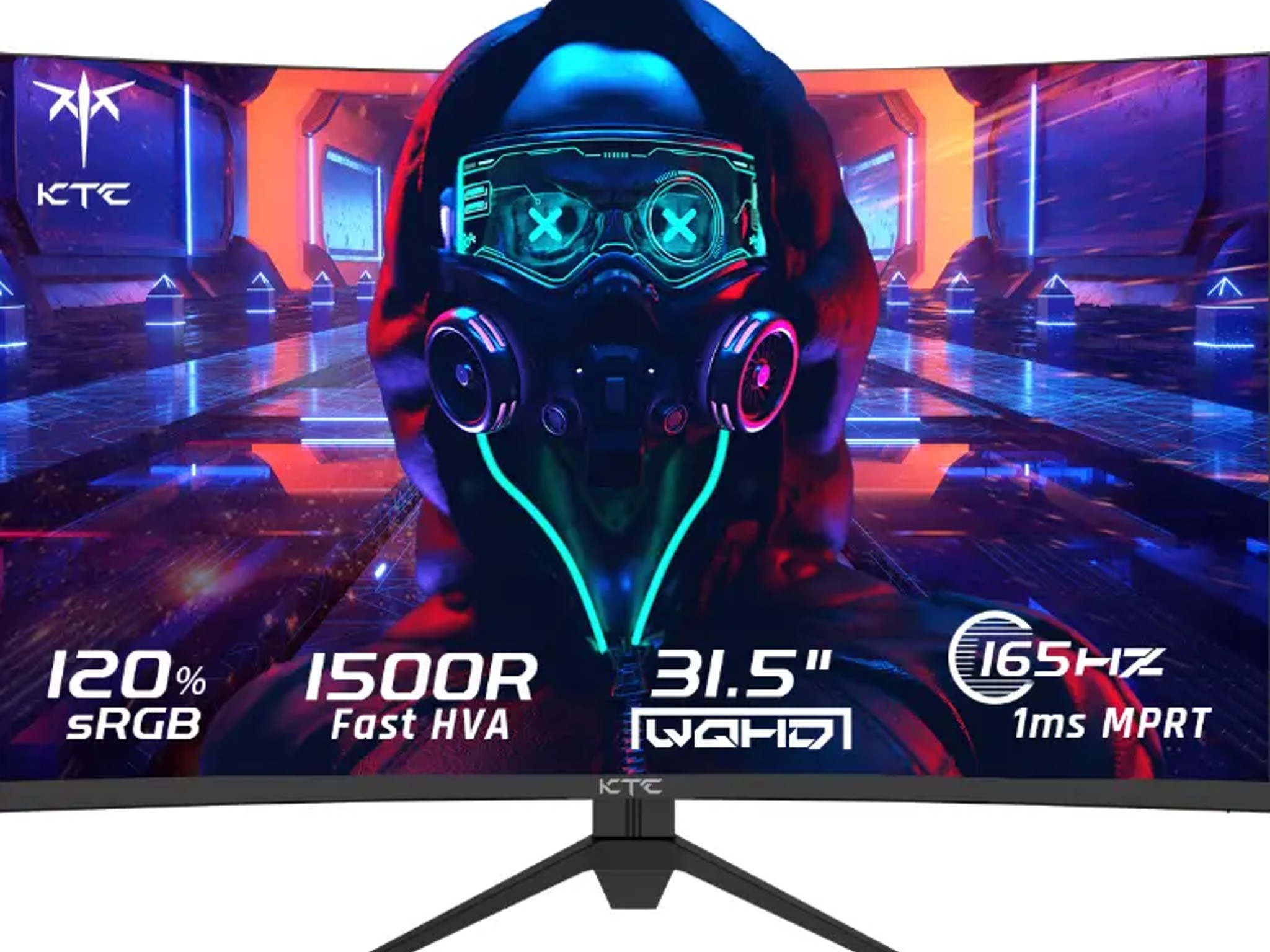 KTC 32'' Curved Gaming Monitor, 180Hz 2560x1440p (H32S17)