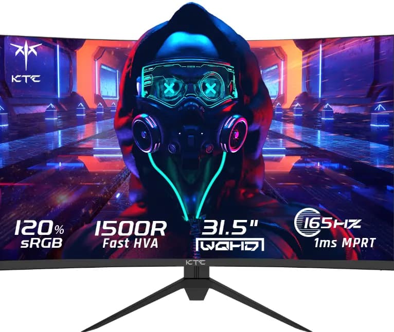 KTC 32'' Curved Gaming Monitor, 180Hz 2560x1440p (H32S17)
