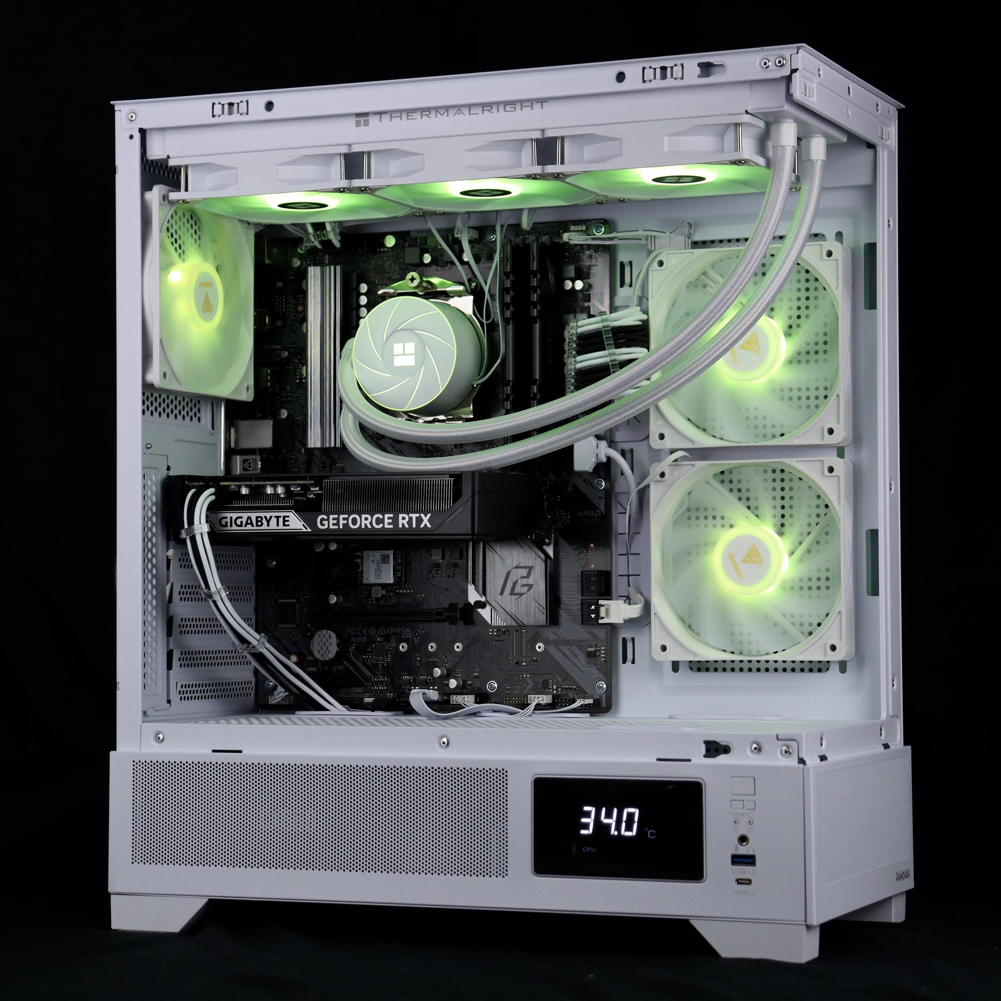 🧊❄️🧊 White Gaming PC – RTX 5060 TI, Ryzen 7 5800XT, 32GB RAM, 1TB SSD - WiFi 🧊❄️🧊