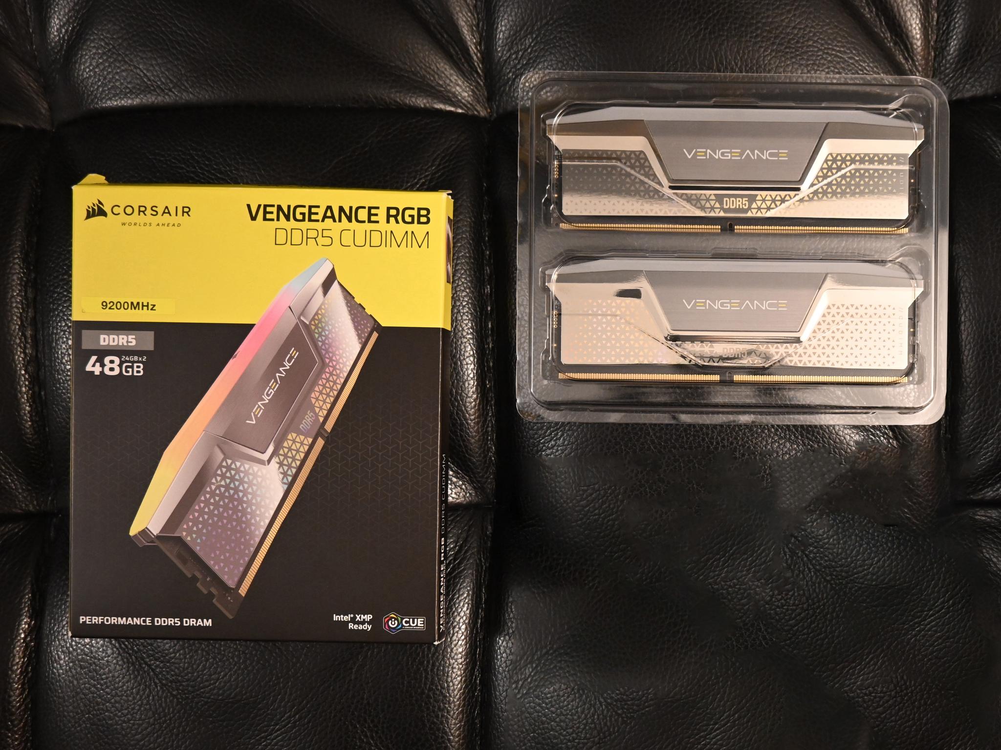 CORSAIR Vengeance RGB 9200MT/s CUDIMM 48GB (2x24GB) DDR5 Memory