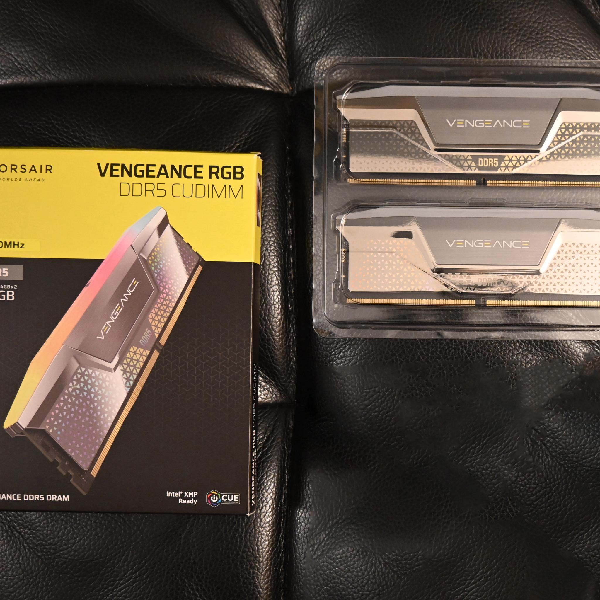 CORSAIR Vengeance RGB 9200MT/s CUDIMM 48GB (2x24GB) DDR5 Memory