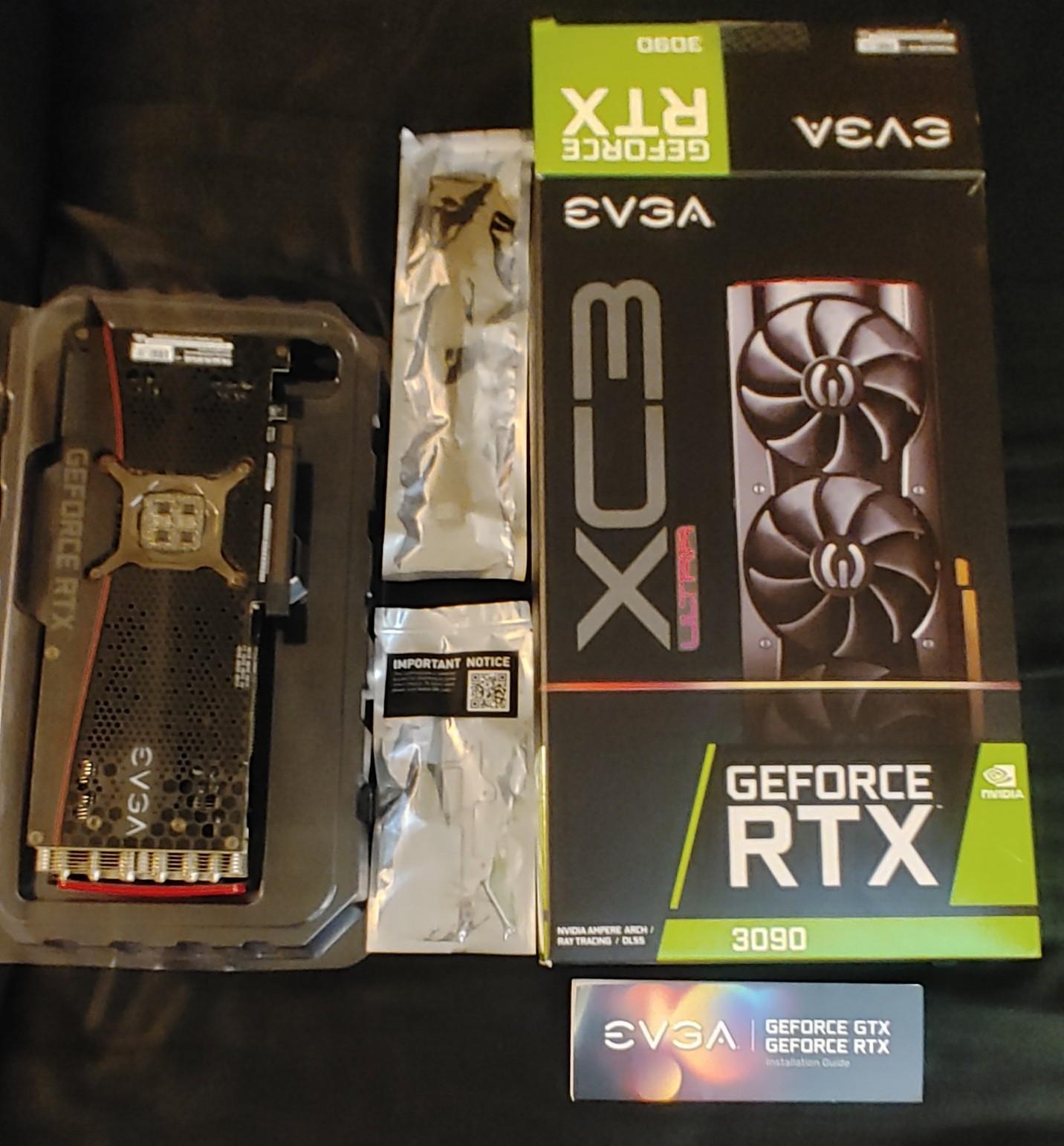 EVGA GeForce RTX 3090 XC3 ULTRA GAMING w/ Original Box & Adapters