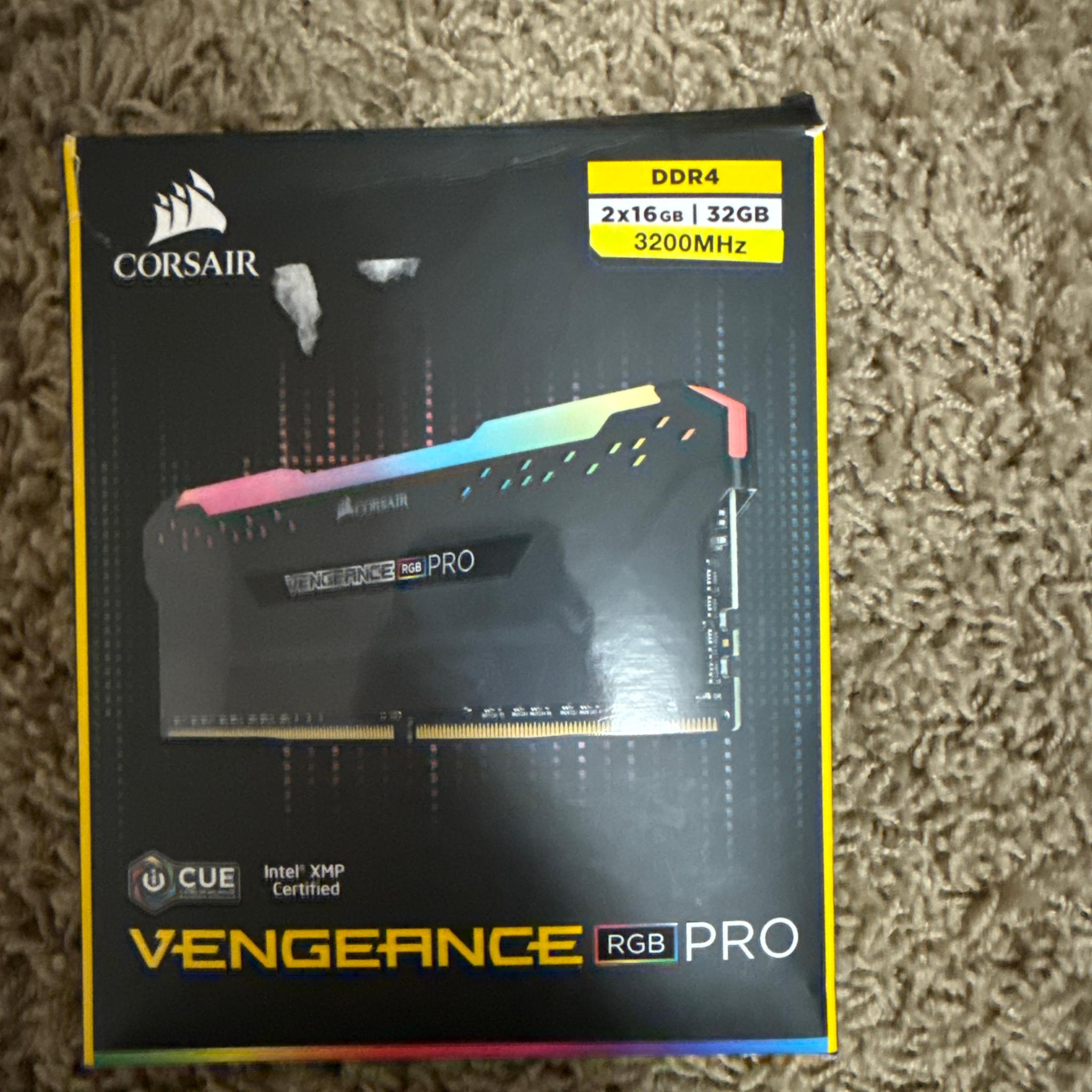 Corsair Vengeance RGB Pro 32GB (2×16GB) DDR4 RAM – Open Box
