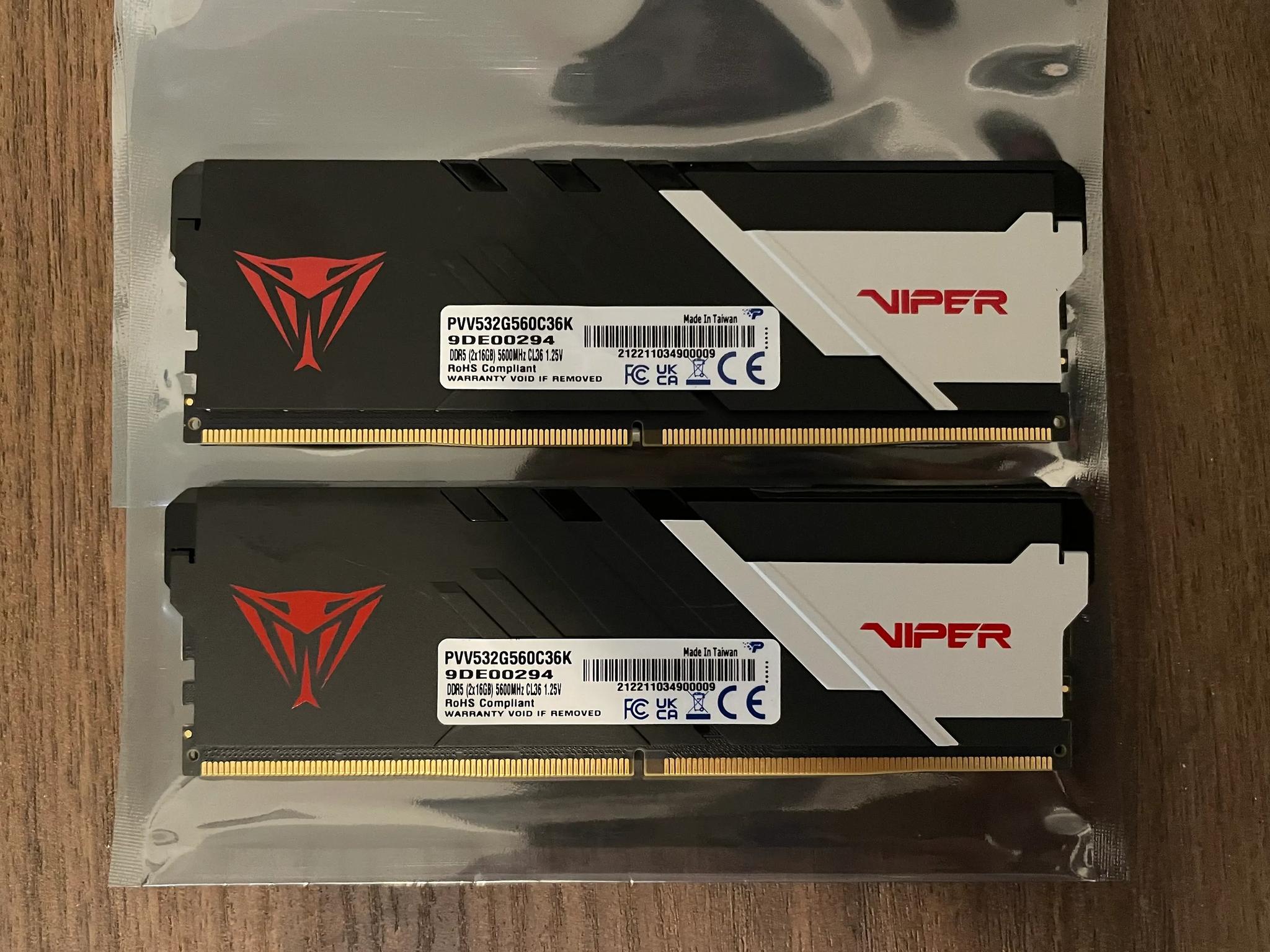 DDR5 32Gb 5600Mhz Patriot Viper Venom RAM
