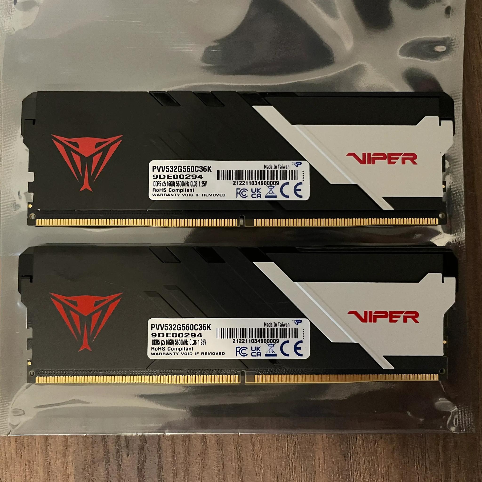 DDR5 32Gb 5600Mhz Patriot Viper Venom RAM