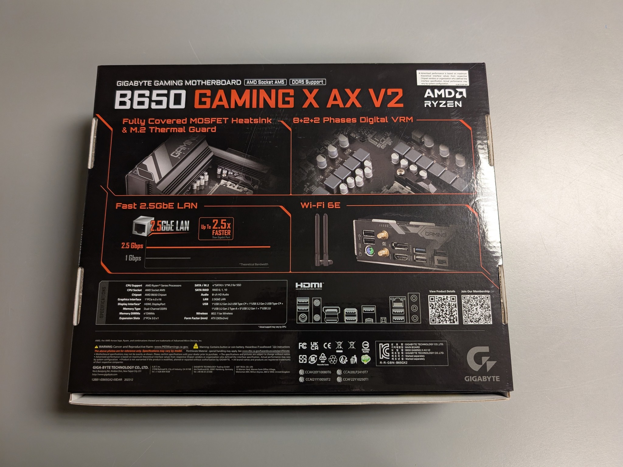 Gigabyte B650 Gaming X AX V2 AMD AM5 ATX Motherboard