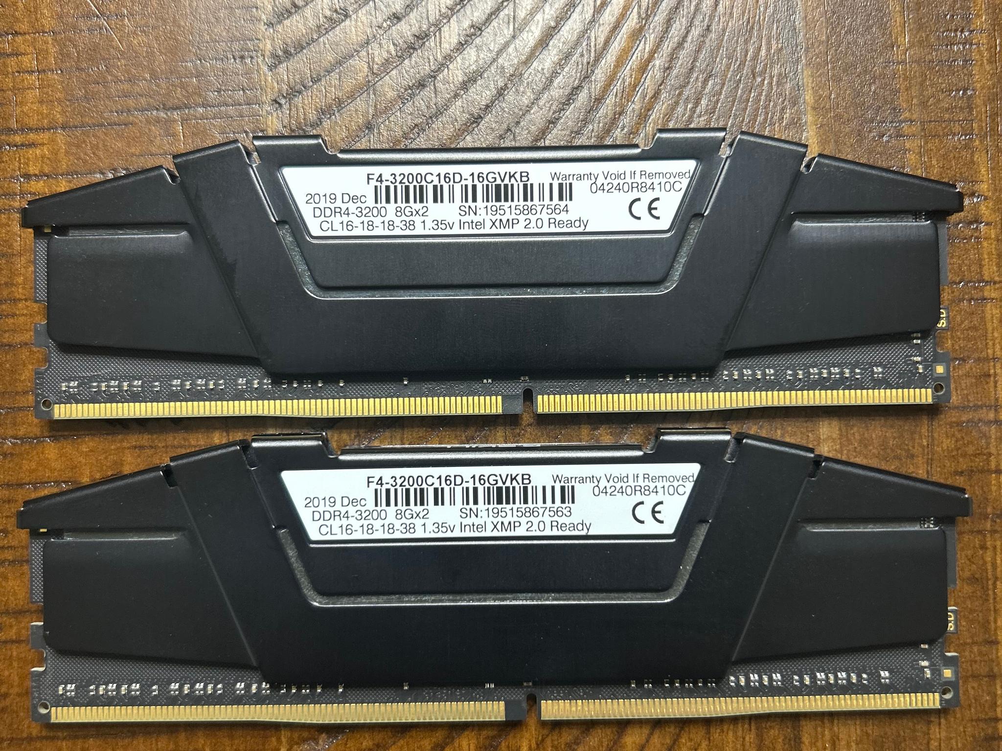 DDR4 G.Skill Ripjaws 16GB (2x8GB) 3200MT/S