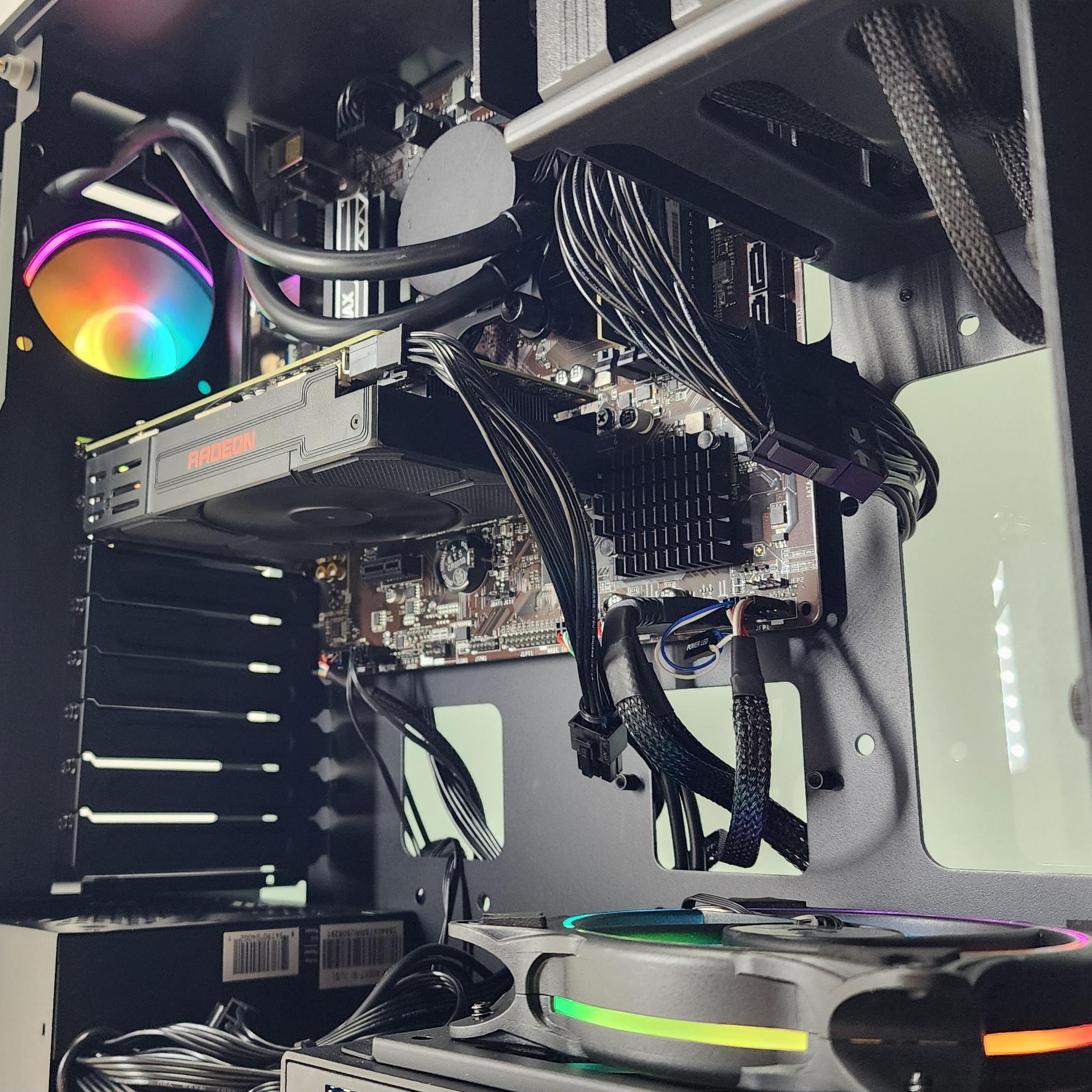 Gaming PC Ryzen 7 3700X 16GB RAM 500GB SSD RX 5500 4GB Windows 11 Computer