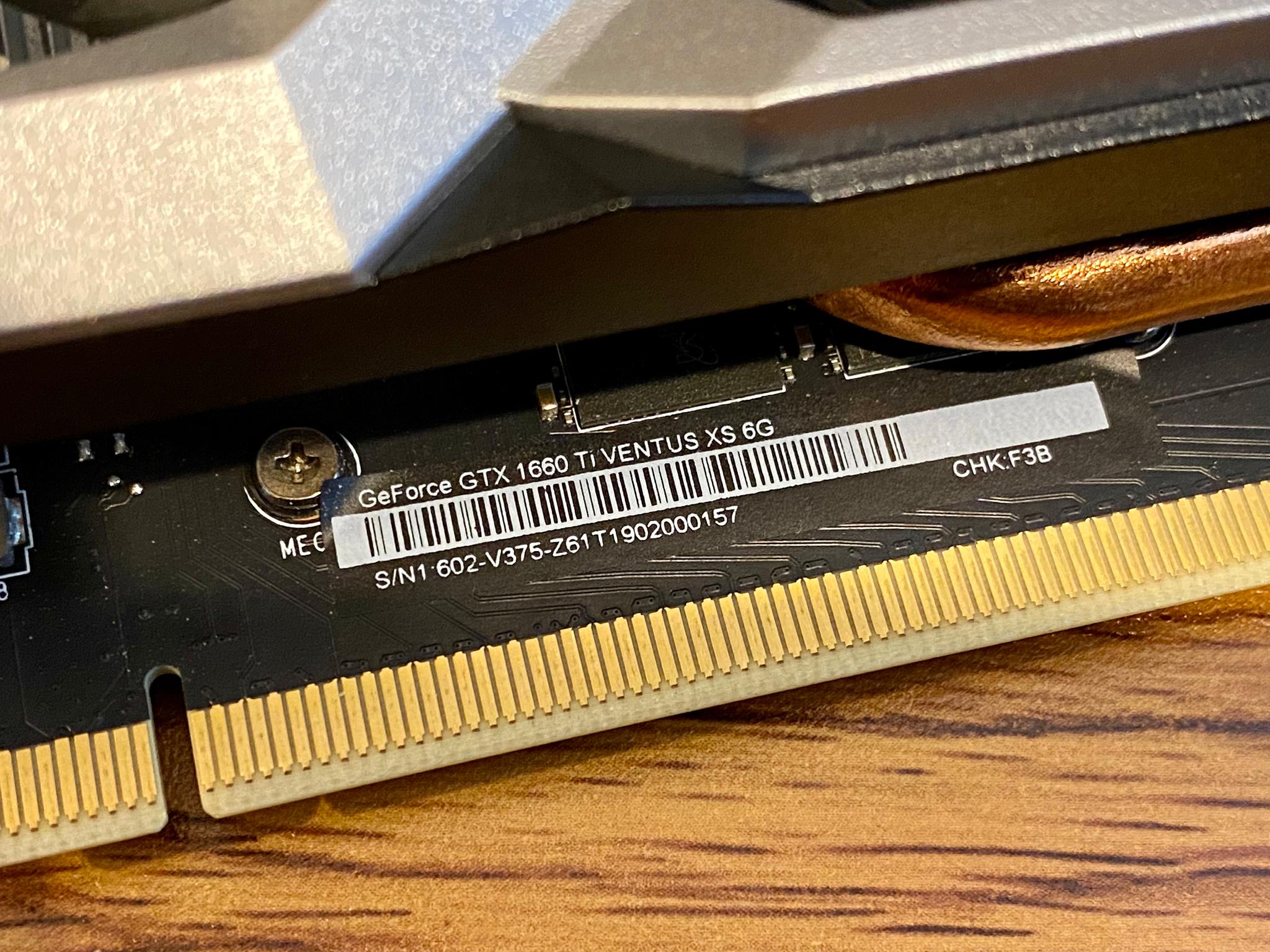 MSI - GTX 1660 Ti Ventus XS 6GB