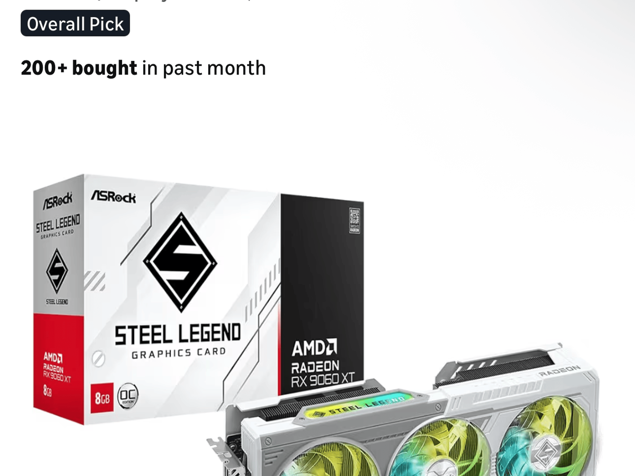 ASRock RX 9060 xt Steel Legend  8GB OC
