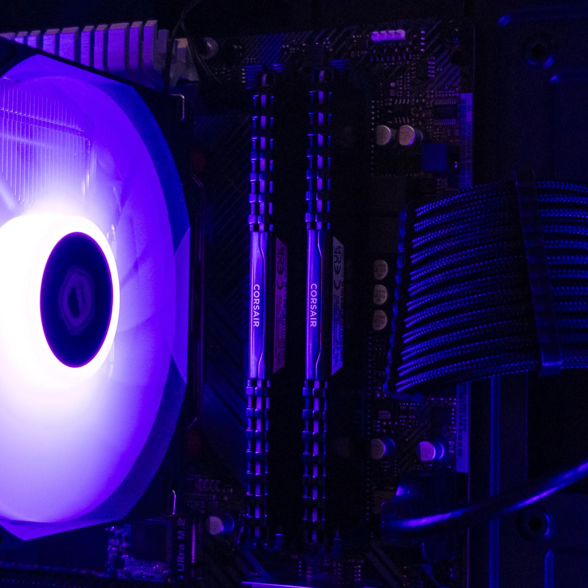 💜🖤 RTX 4060 / Ryzen 5 5600X / 32GB Gaming PC 🖤💜
