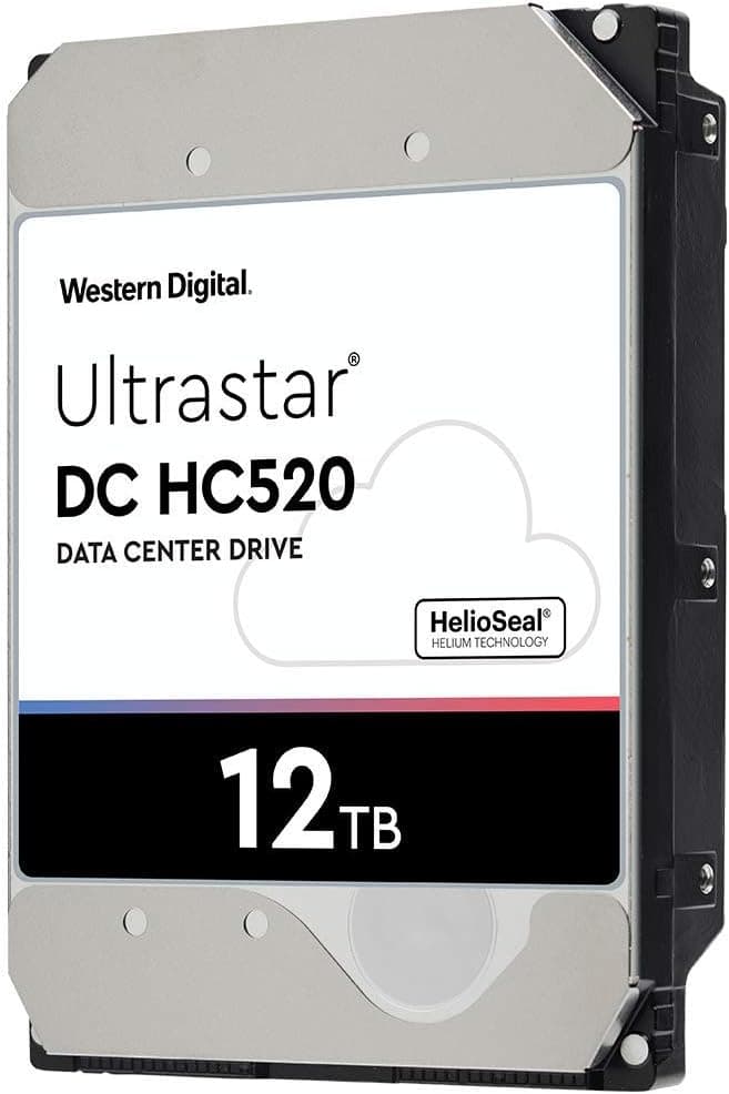 WD Ultrastar DC HC520 HUH721212ALE604 Hard Drive 12TB (RECERTFIED SEALED FROM WD
