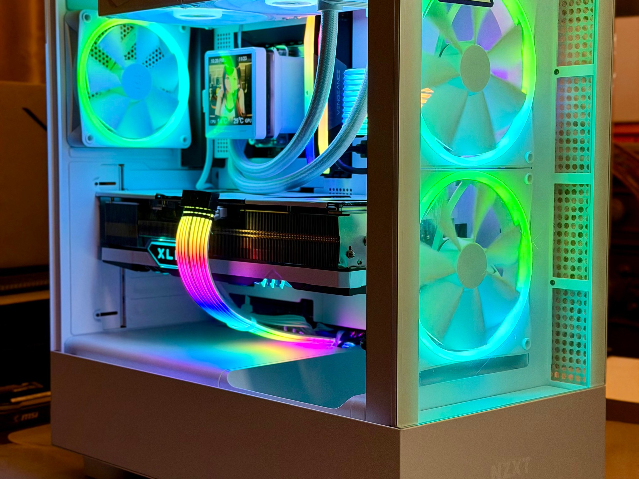 Premium Gaming PC - RTX 4080, Intel 14600K, 2TB nvme, 32GB DDR5, Z790, 850W, Strimers, NZXT N7 White