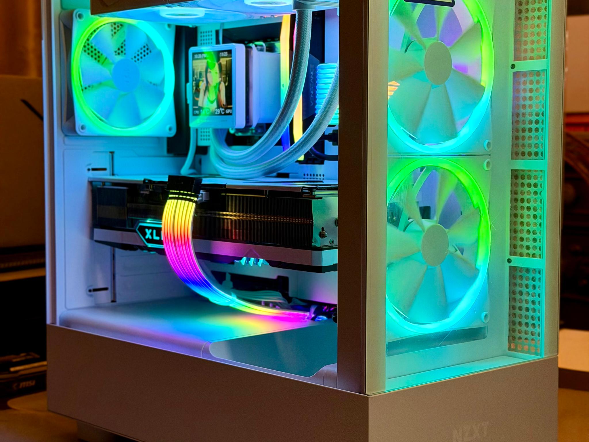 Premium Gaming PC - RTX 4080, Intel 14600K, 2TB nvme, 32GB DDR5, Z790, 850W, Strimers, NZXT N7 White