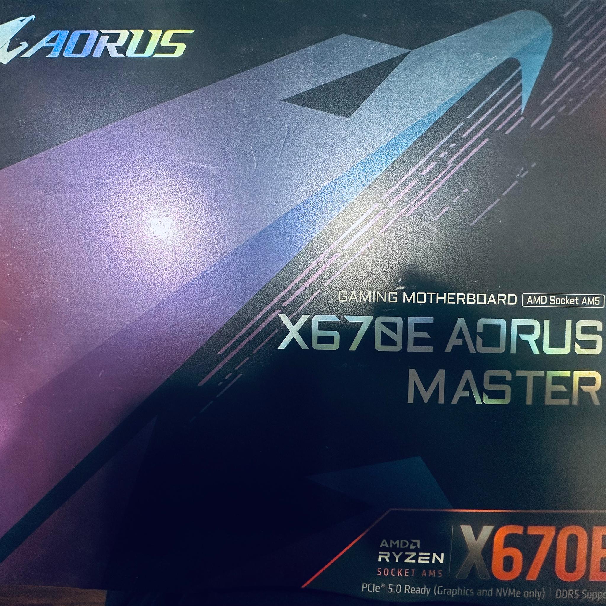 GIGABYTE X670E AORUS MASTER AMD AM5 LGA 1718