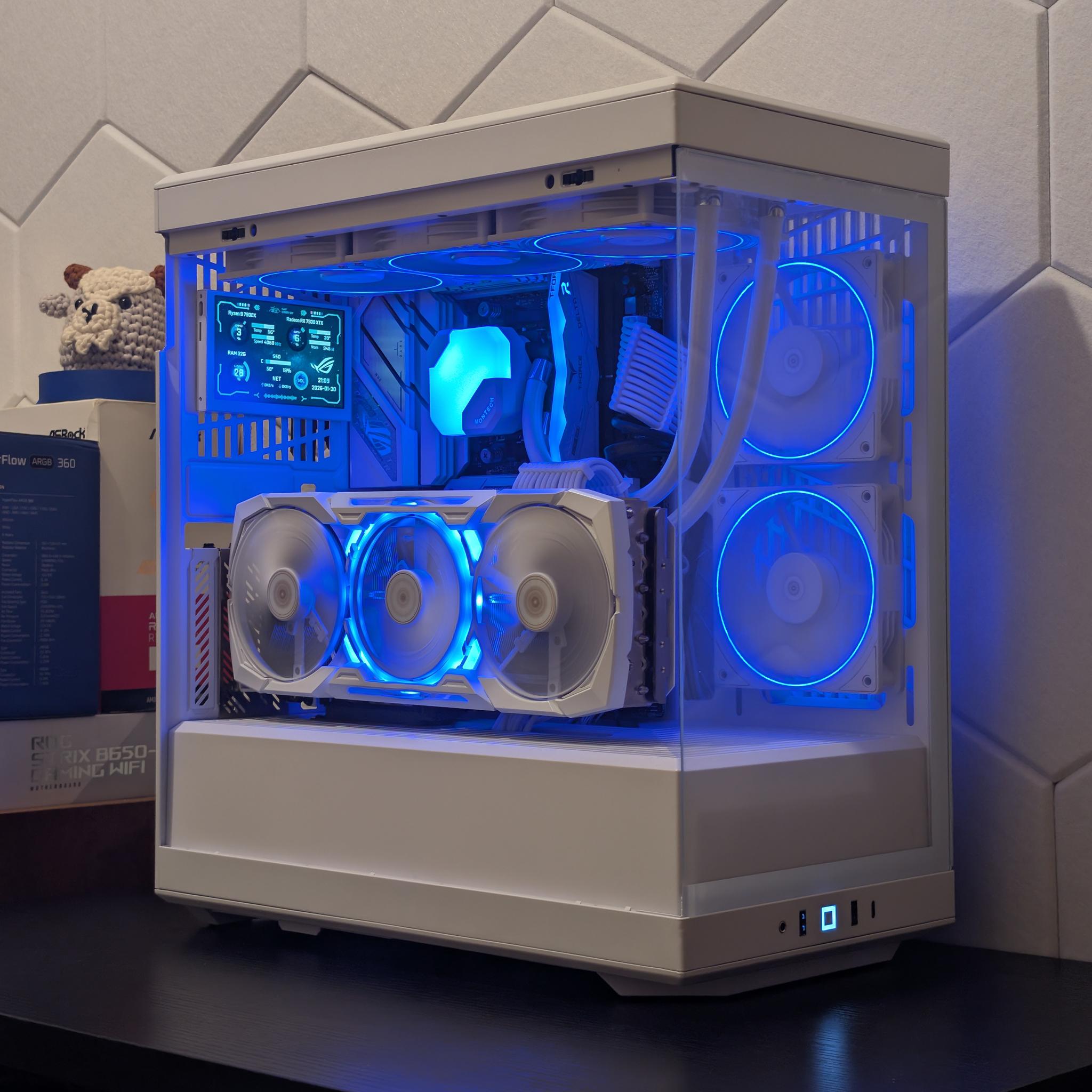 🦢🤍4K Gaming Beast | RX 7900XTX | Ryzen 9 7900X | 2TB SSD | 32GB RAM | WiFi 6 & Bluetooth🤍🦢
