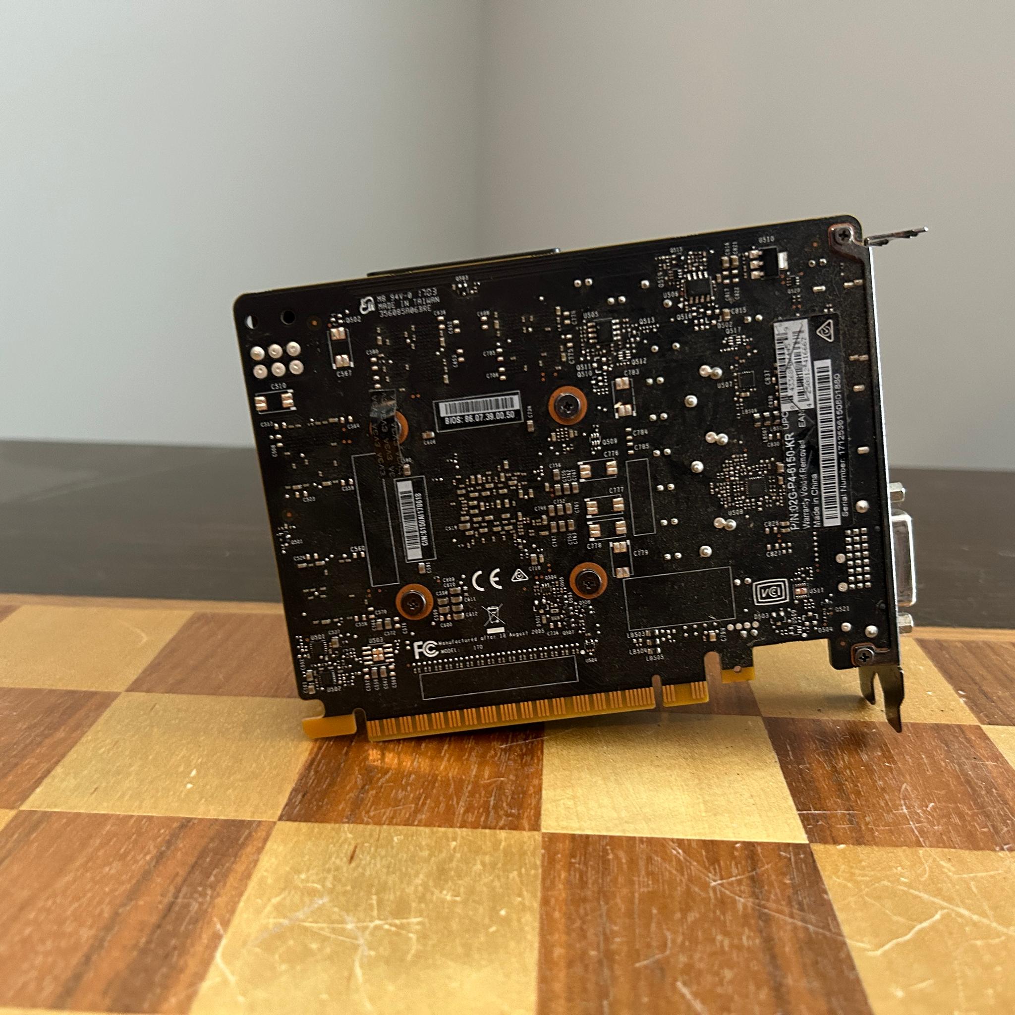 EVGA GTX 1050 2GB **No PCIE power cable required**