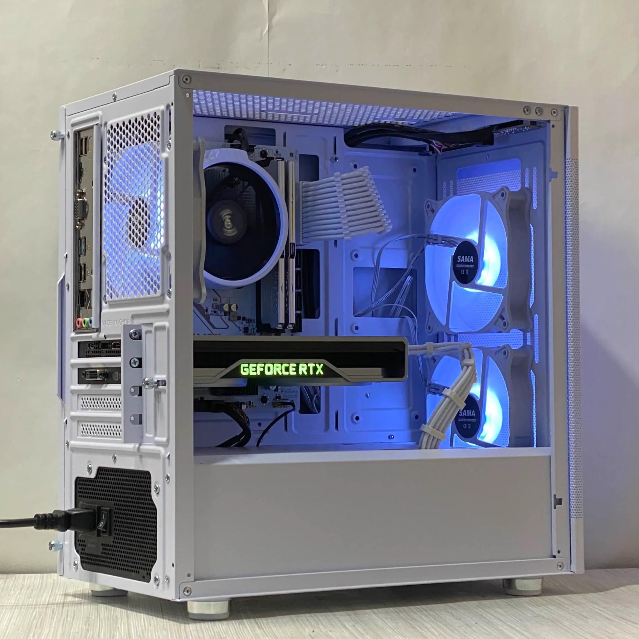 RTX 2060 Super, Ryzen 5 3600, 16GB DDR4, 512GB NVMe SSD, WiFi - White Gaming PC