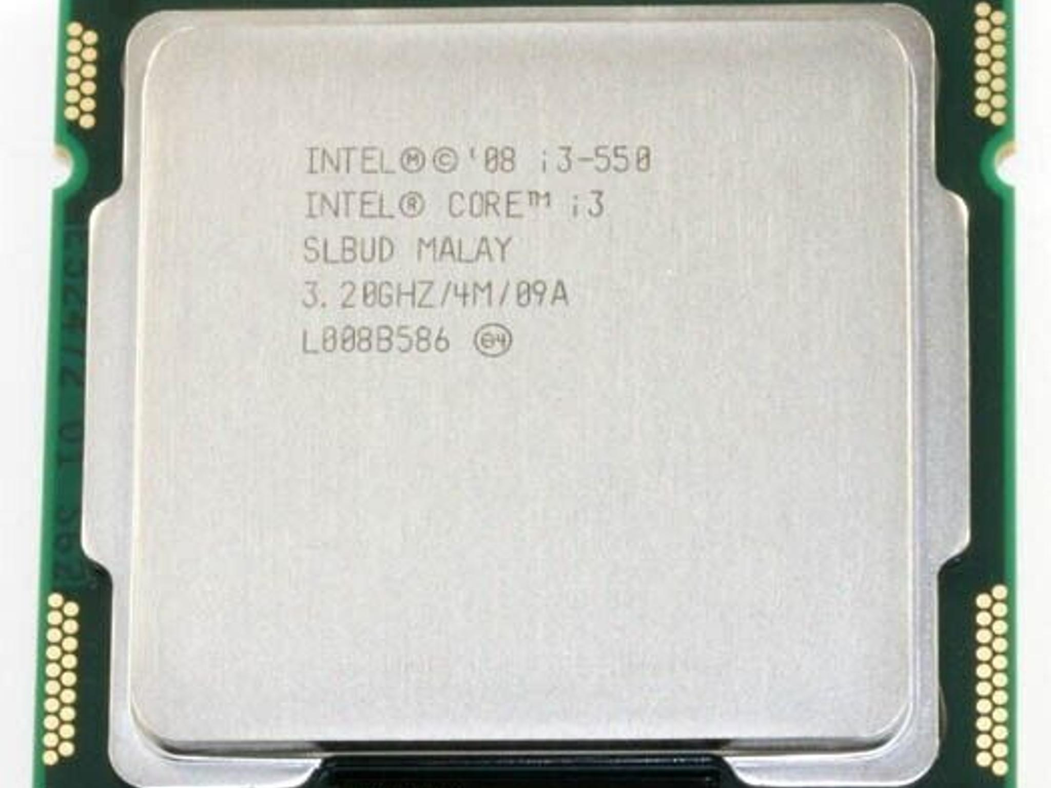Intel Core i3 550 Dual-Core CPU (4M Cache, 3.20GHz, 1st generation)
