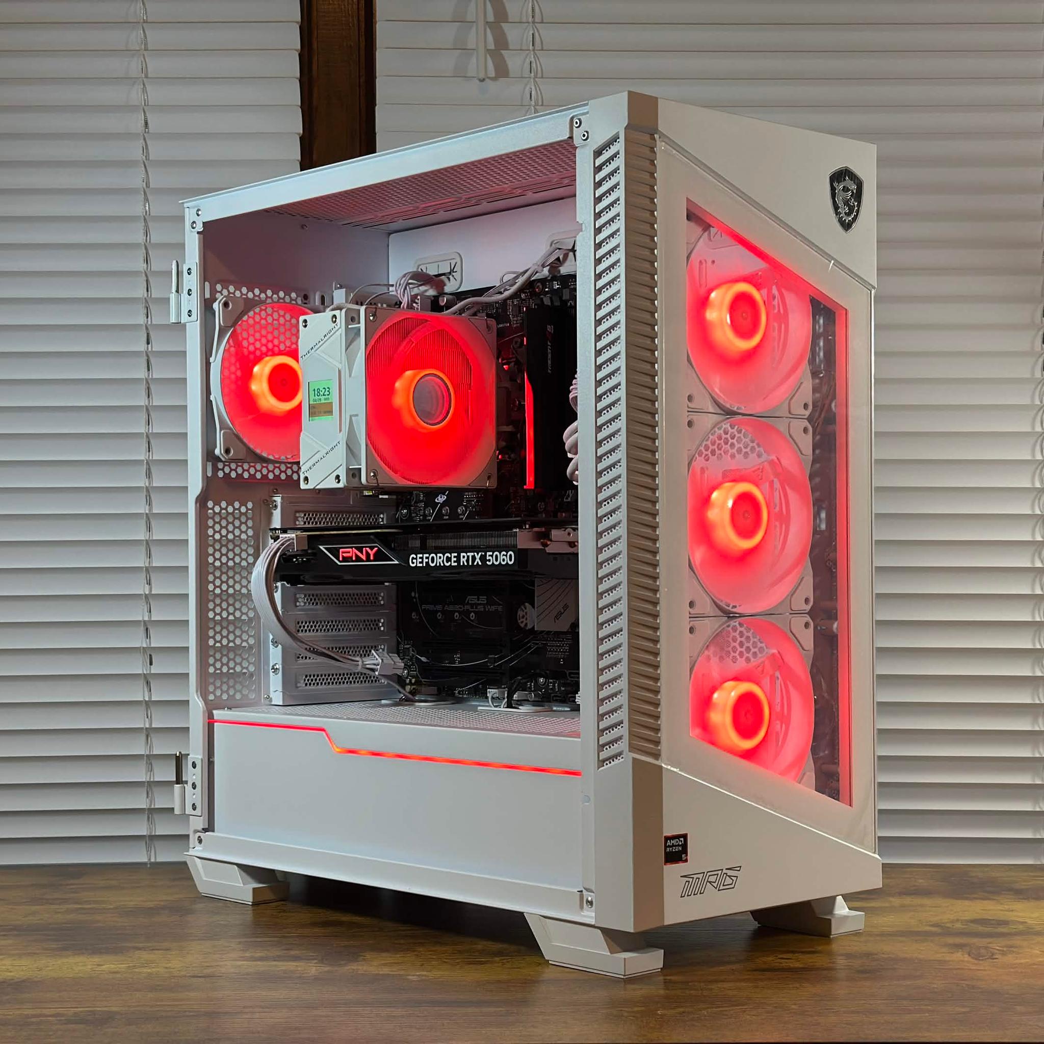 RTX 5060 8GB | Ryzen 5 9600X | 16GB DDR5 | 1TB SSD | Win11 | WIFI | 1080P/1440P Gaming PC