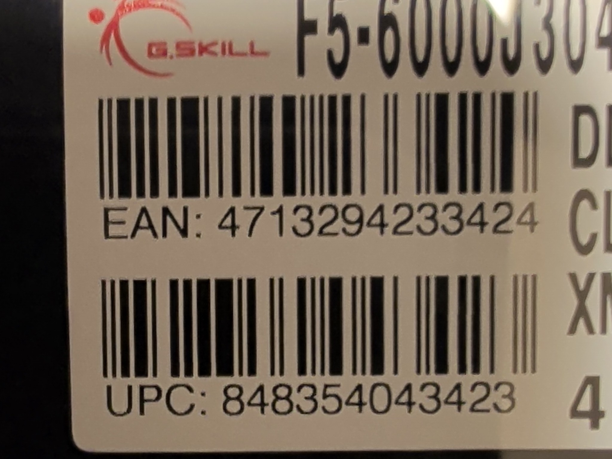 G.SKILL Flare X5 DDR5-6000 CL30 64GB (2x32GB) DIMM Desktop Memory XMP 3.0 EXPO