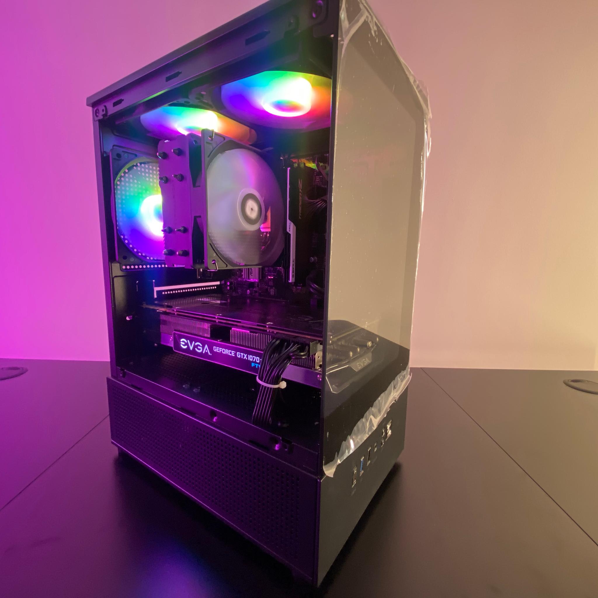 RGB Gaming PC | EVGA GTX 1070 Ti FTW 8GB | Intel Core i5-7500 | 16GB DDR4 RAM | 500GB SSD |