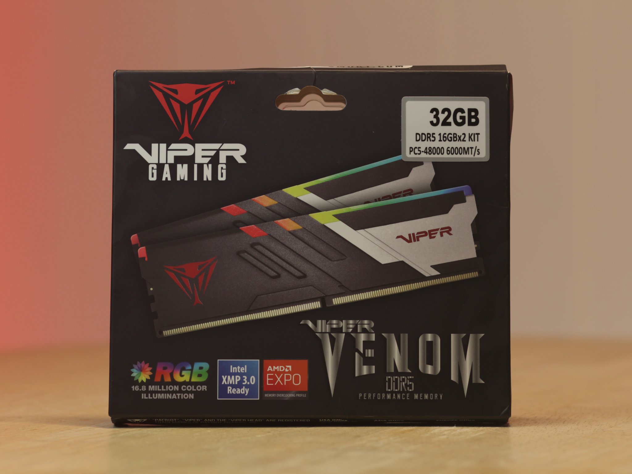 Patriot Viper VENOM RGB DDR5 32GB 6000MT/s CL36