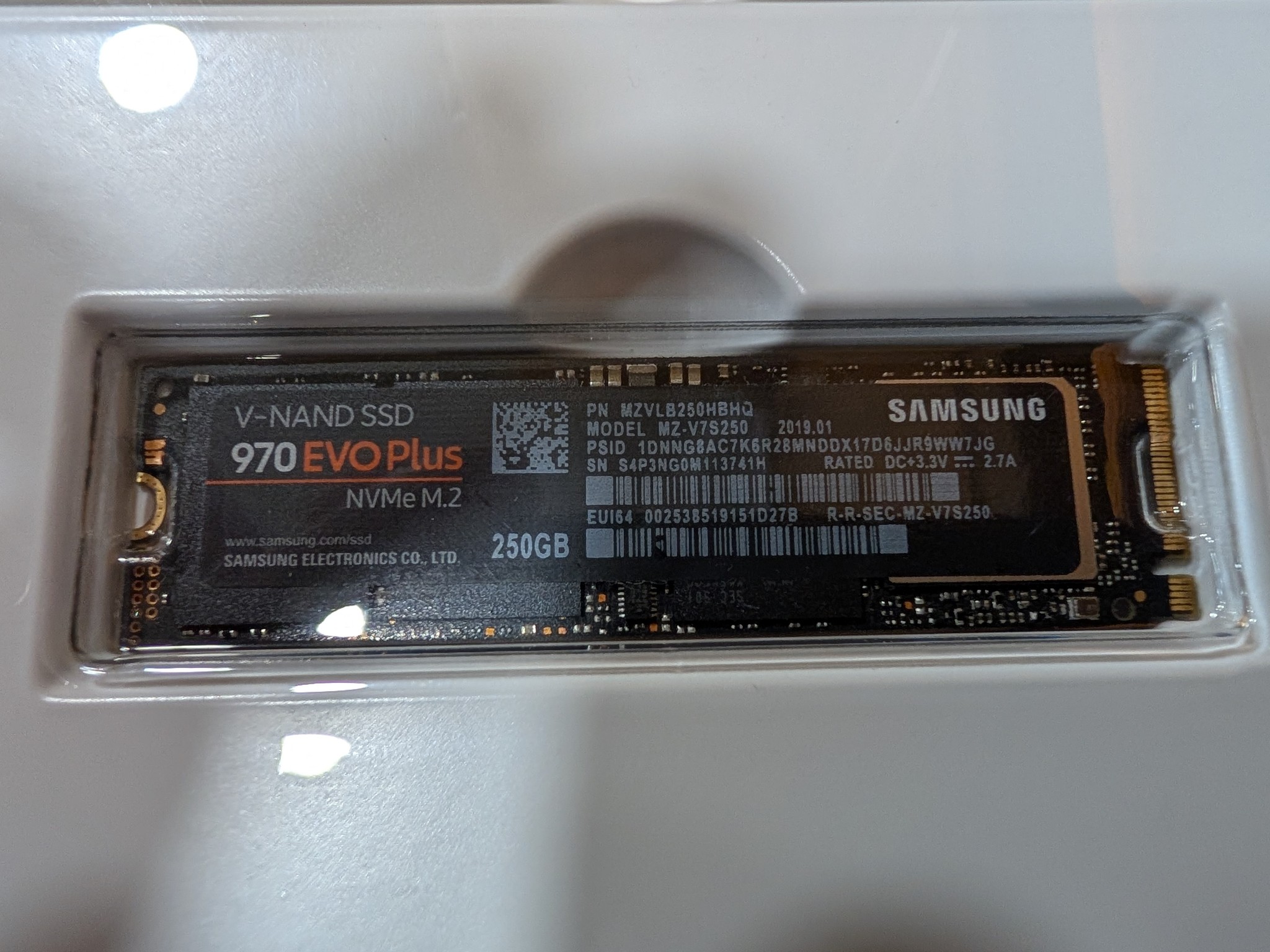 Samsung 970 EVO Plus 250GB NVMe M.2 with Windows 11 Pro - Boot Drive