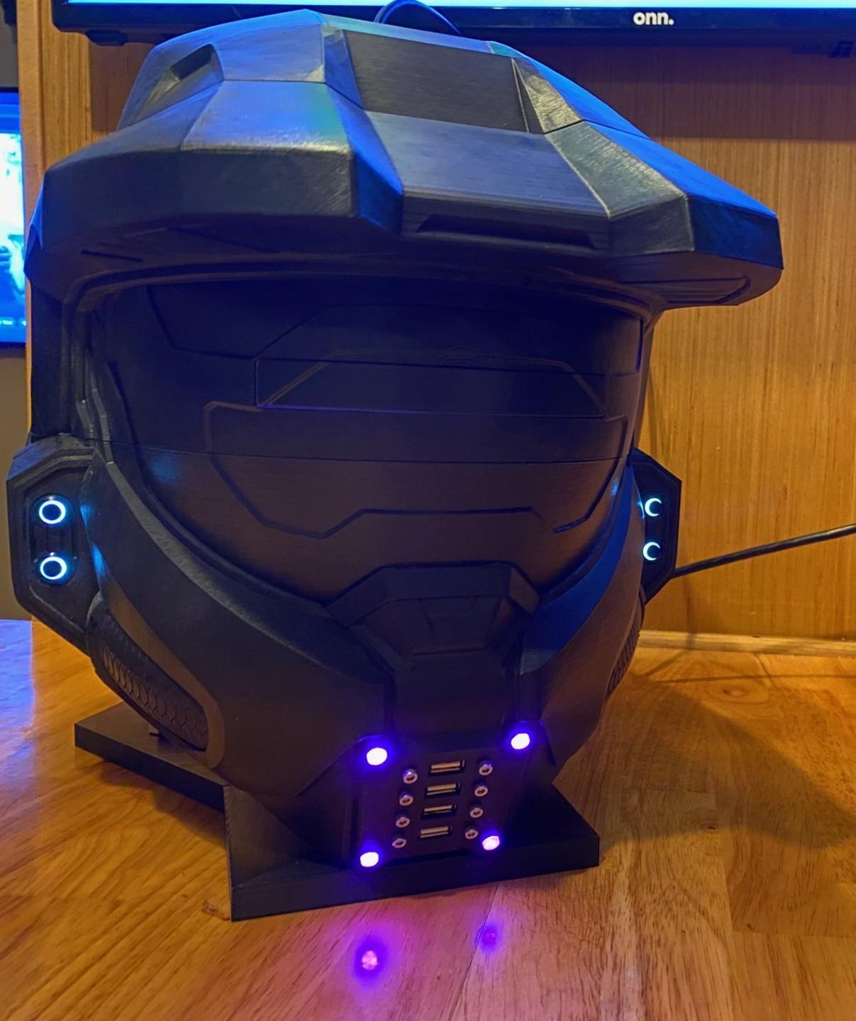 Custom Prototype Master Chief helmet RGH3 Xbox 360