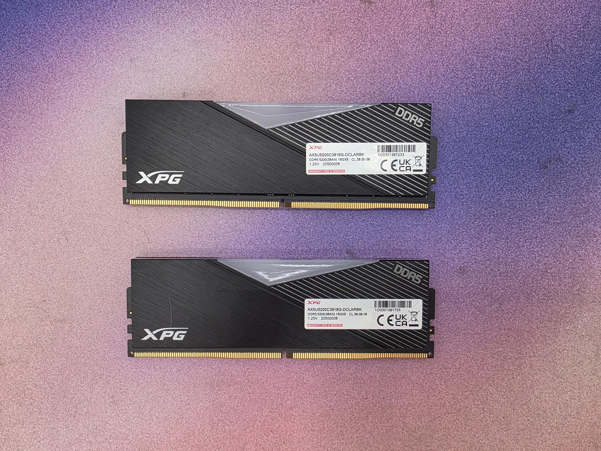 ADATA XPG Lancer RGB DDR5 Ram 32GB (2x16GB) 5200MHz CL38