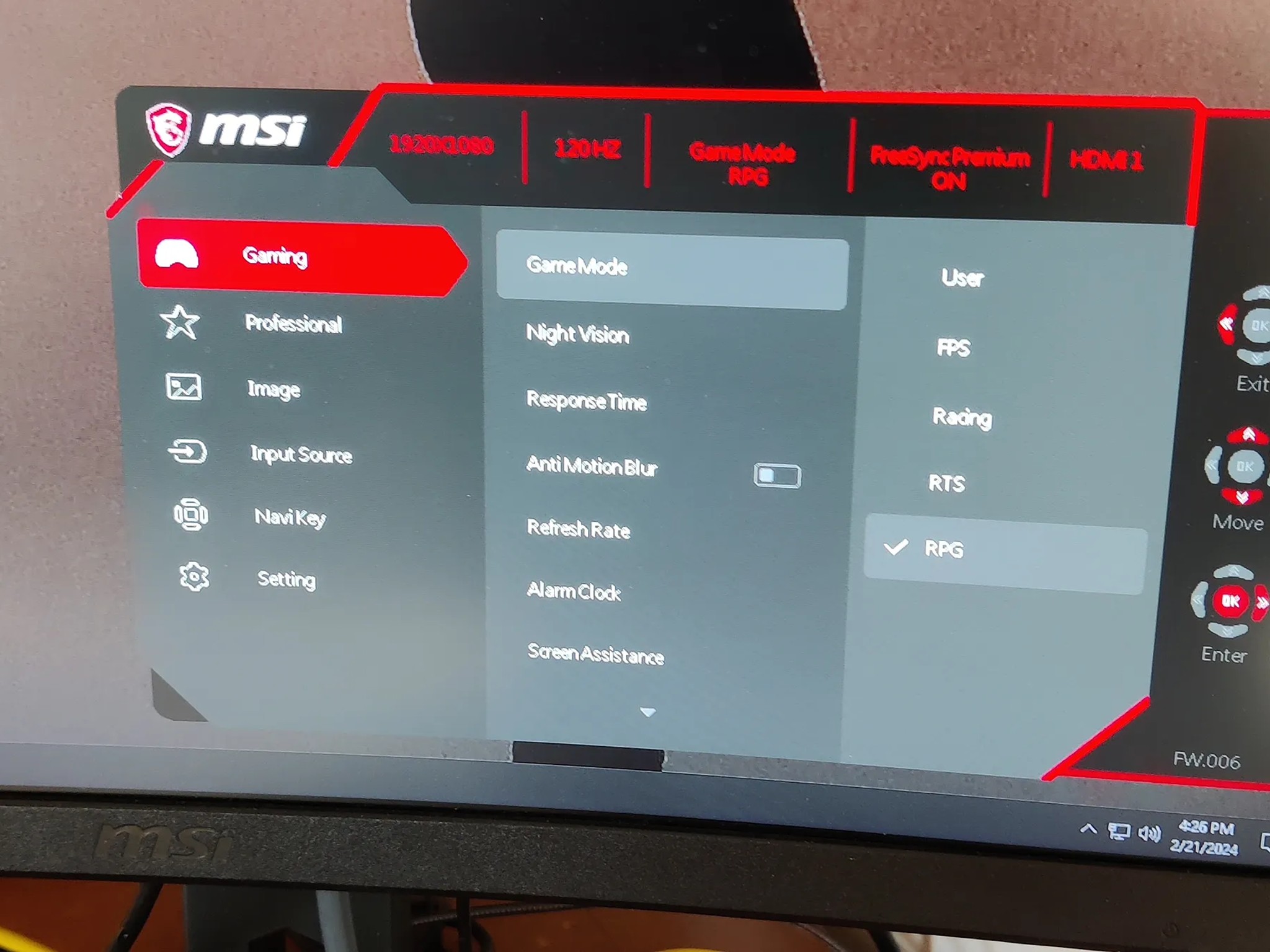 MSI 27 curved monitor 120hurts.lol